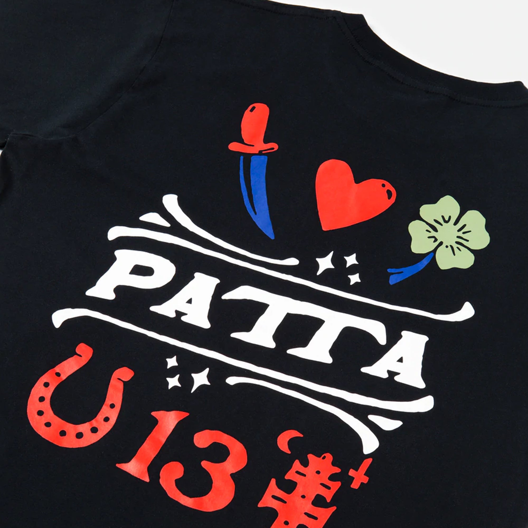 Patta Mens Lucky Charm T-Shirt 'Black'