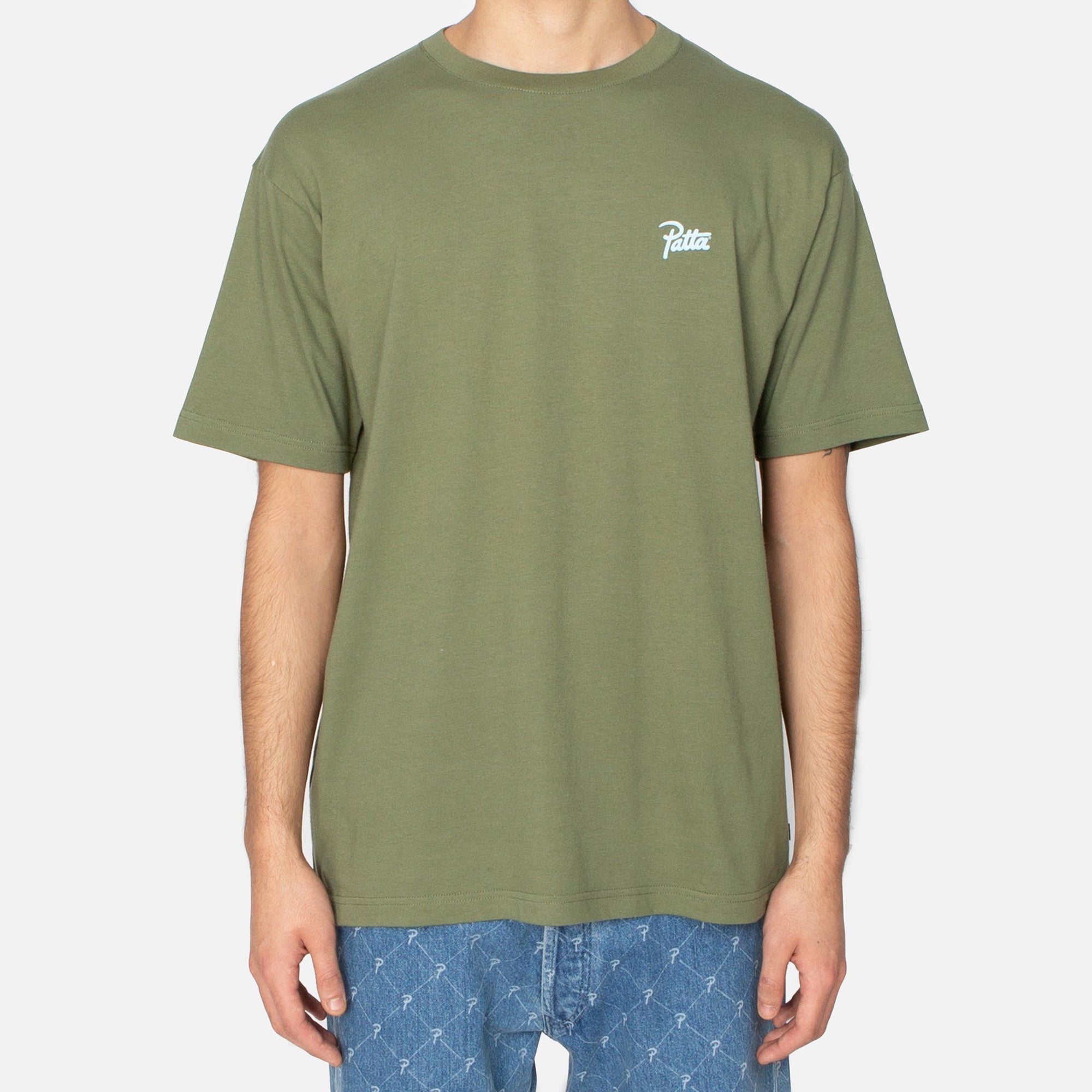 Patta Mens Reminisce T-Shirt 'Olivine'