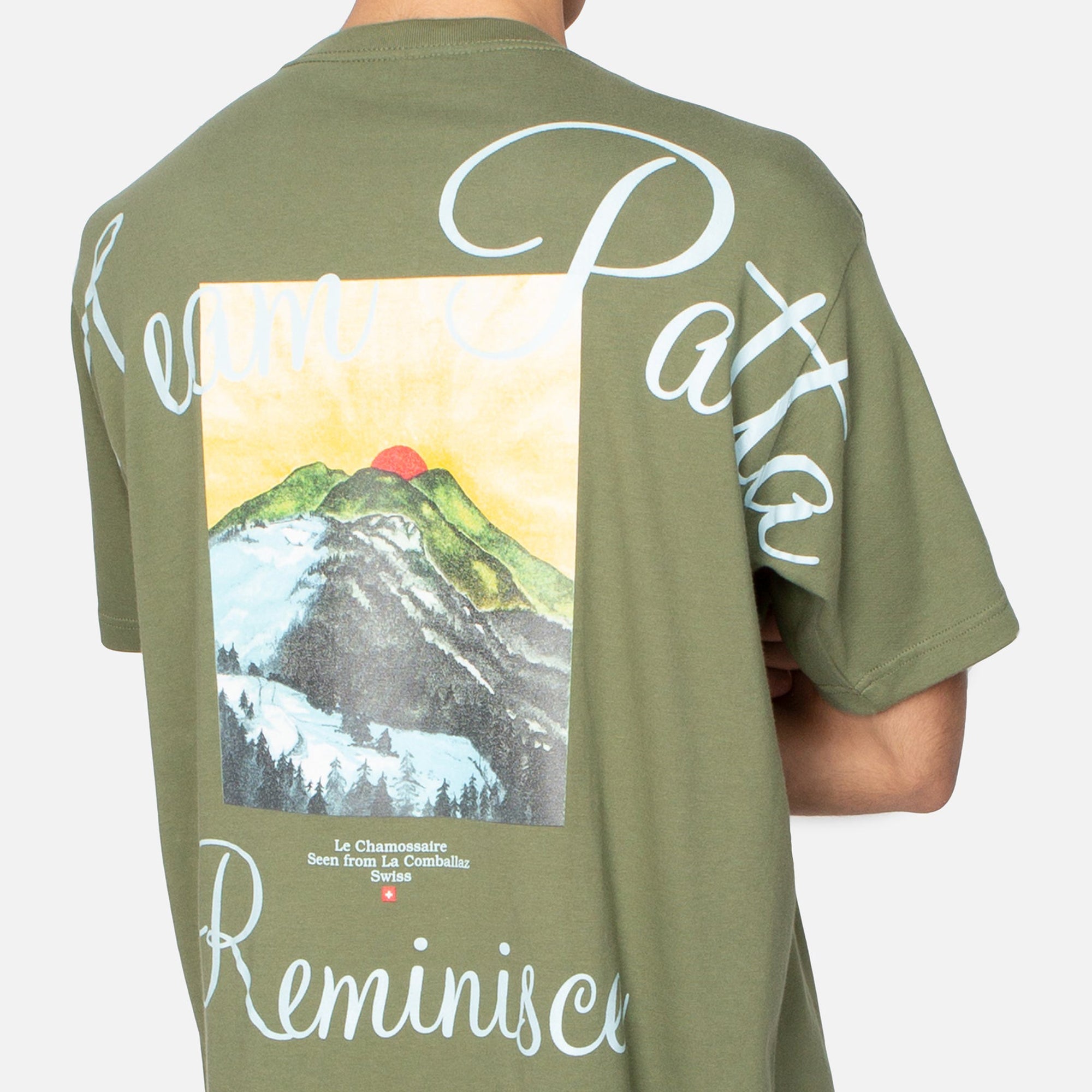 Patta Mens Reminisce T-Shirt 'Olivine'