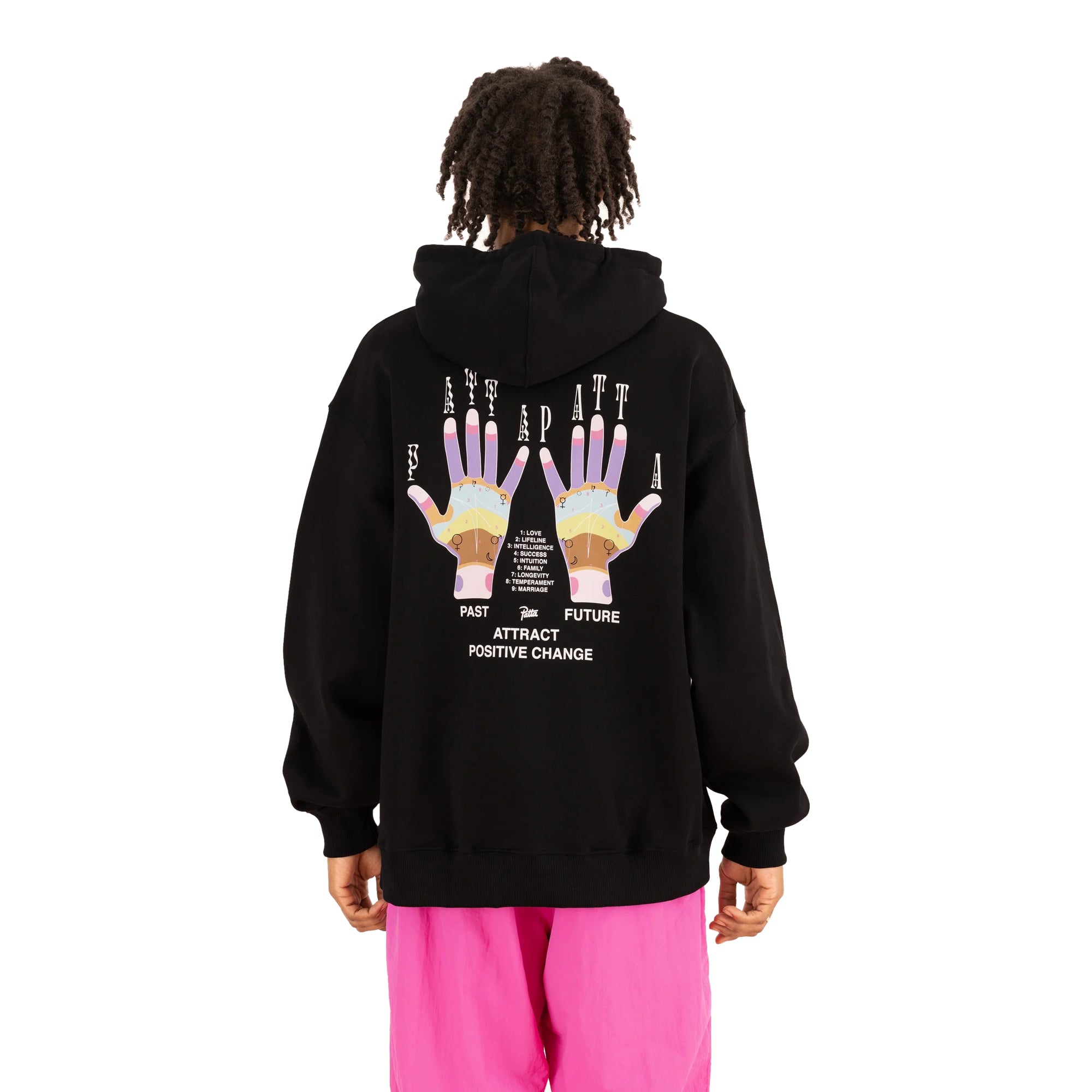 Patta Mens Palmistry Boxy Hooded Sweater