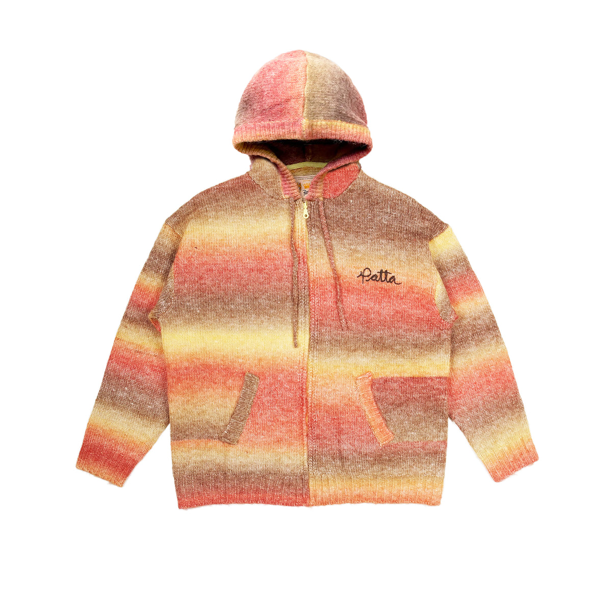 Patta Mens Rainbow Knitted Hooded Sweater – Extra Butter