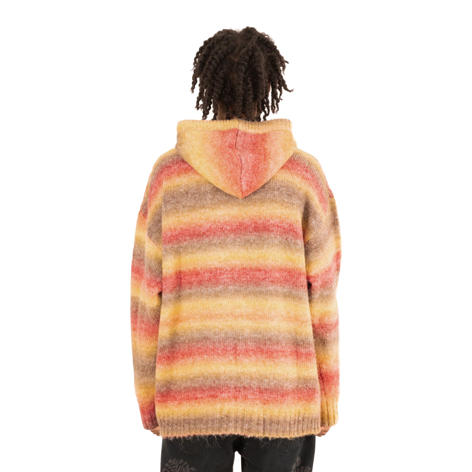 Patta Mens Rainbow Knitted Hooded Sweater