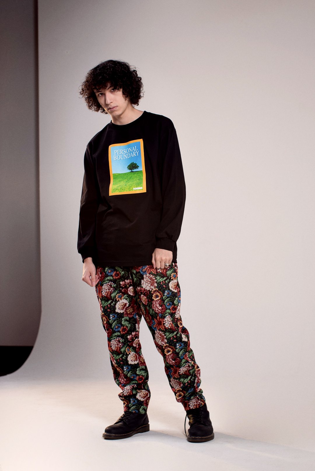 Pleasures Men Boundary Black Long Sleeve