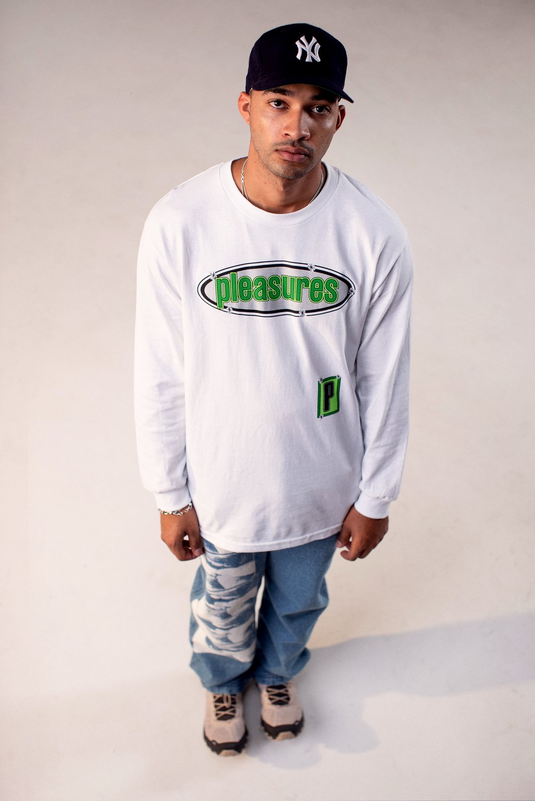 Pleasures Men Eazy White Long Sleeve