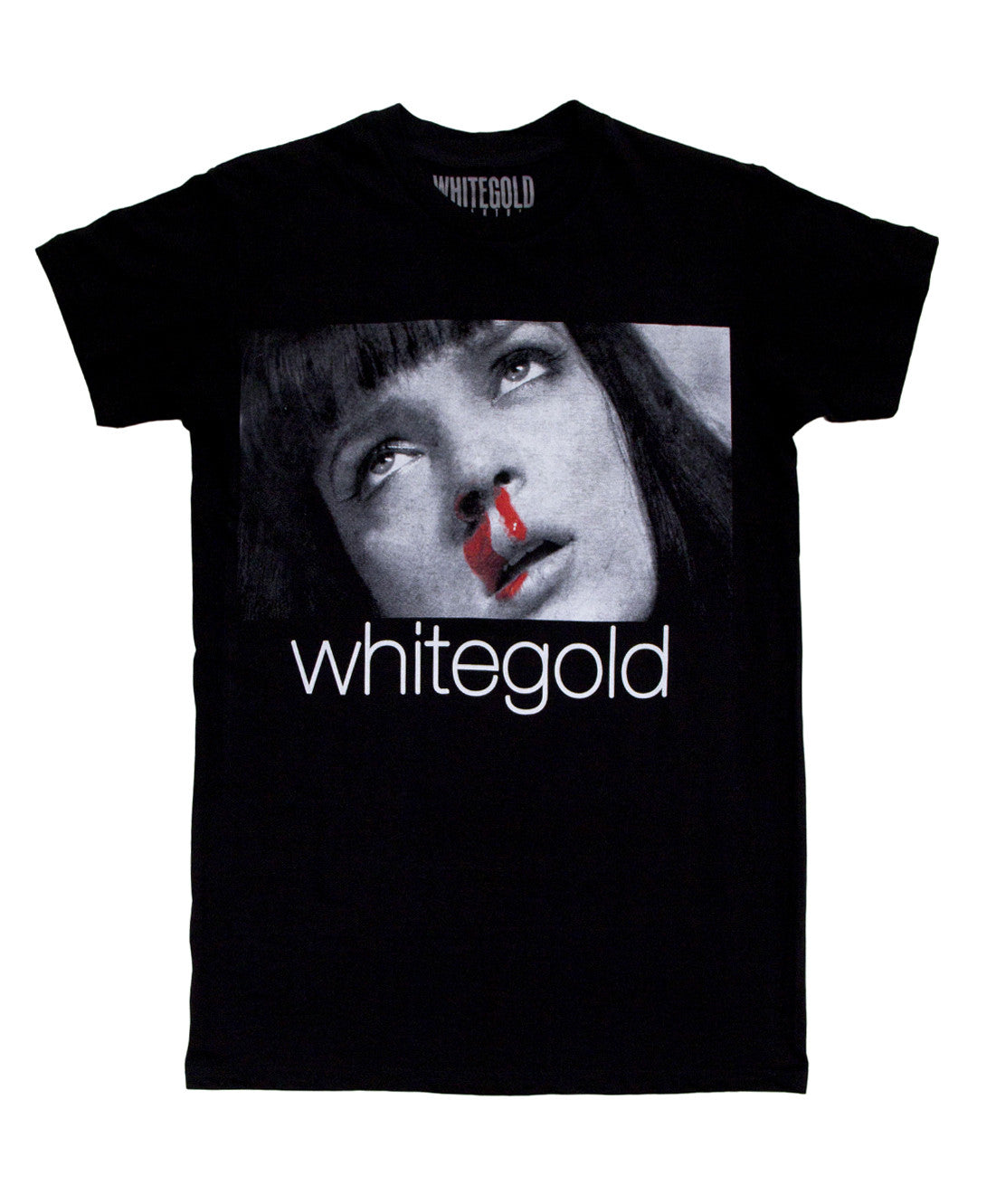 White Gold Tarantula: Pulp Fiction Tee (Black)