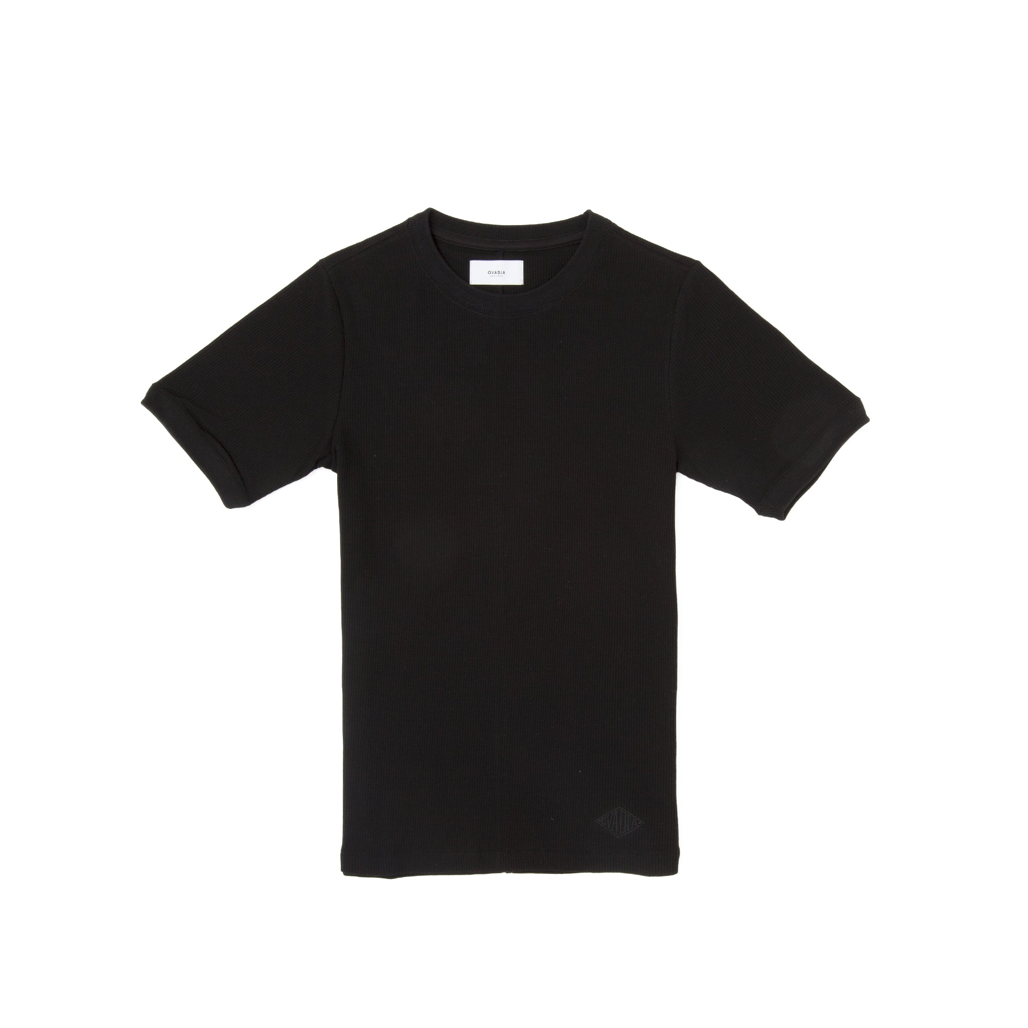 Ovadia Dawn Waffle Tee [R19910-BLK]