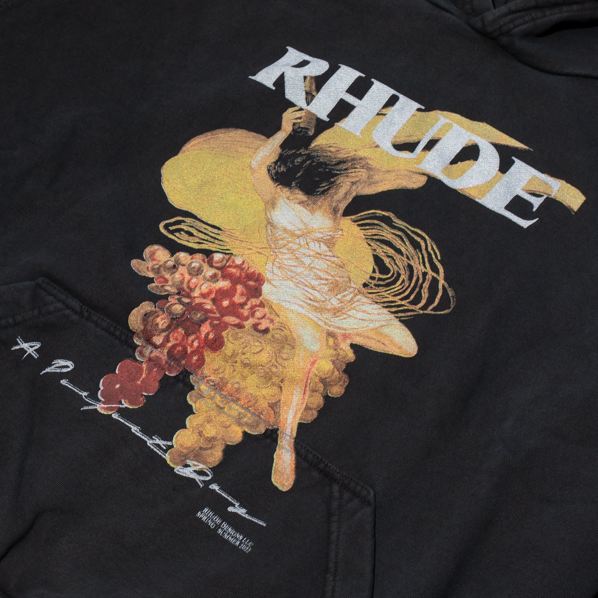 Rhude Mens A Perfect Day Hoodie 'Black' – Extra Butter