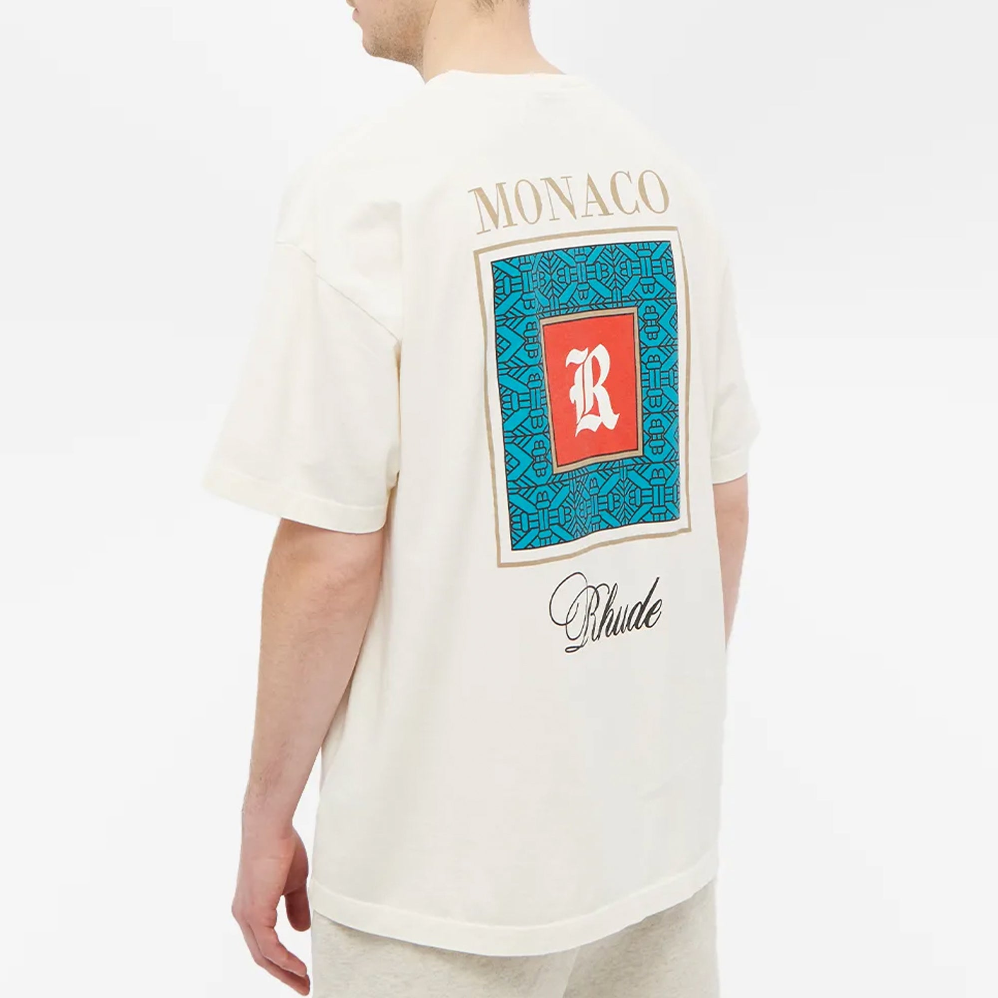 Rhude Mens Porceline Tee 'White'