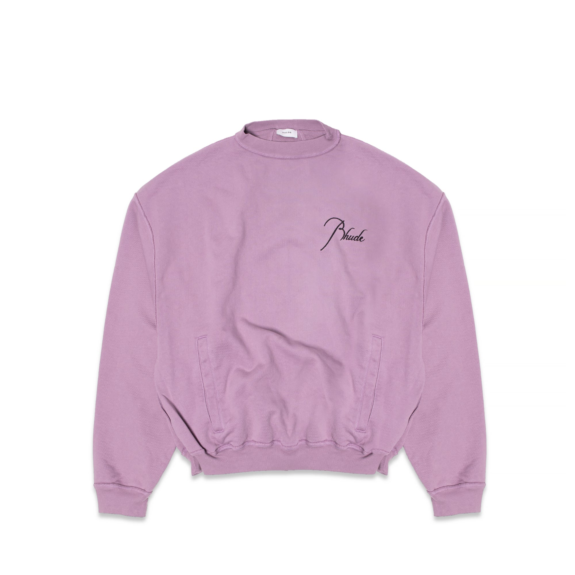 Rhude Rheverse Crewneck in Faded Fushia