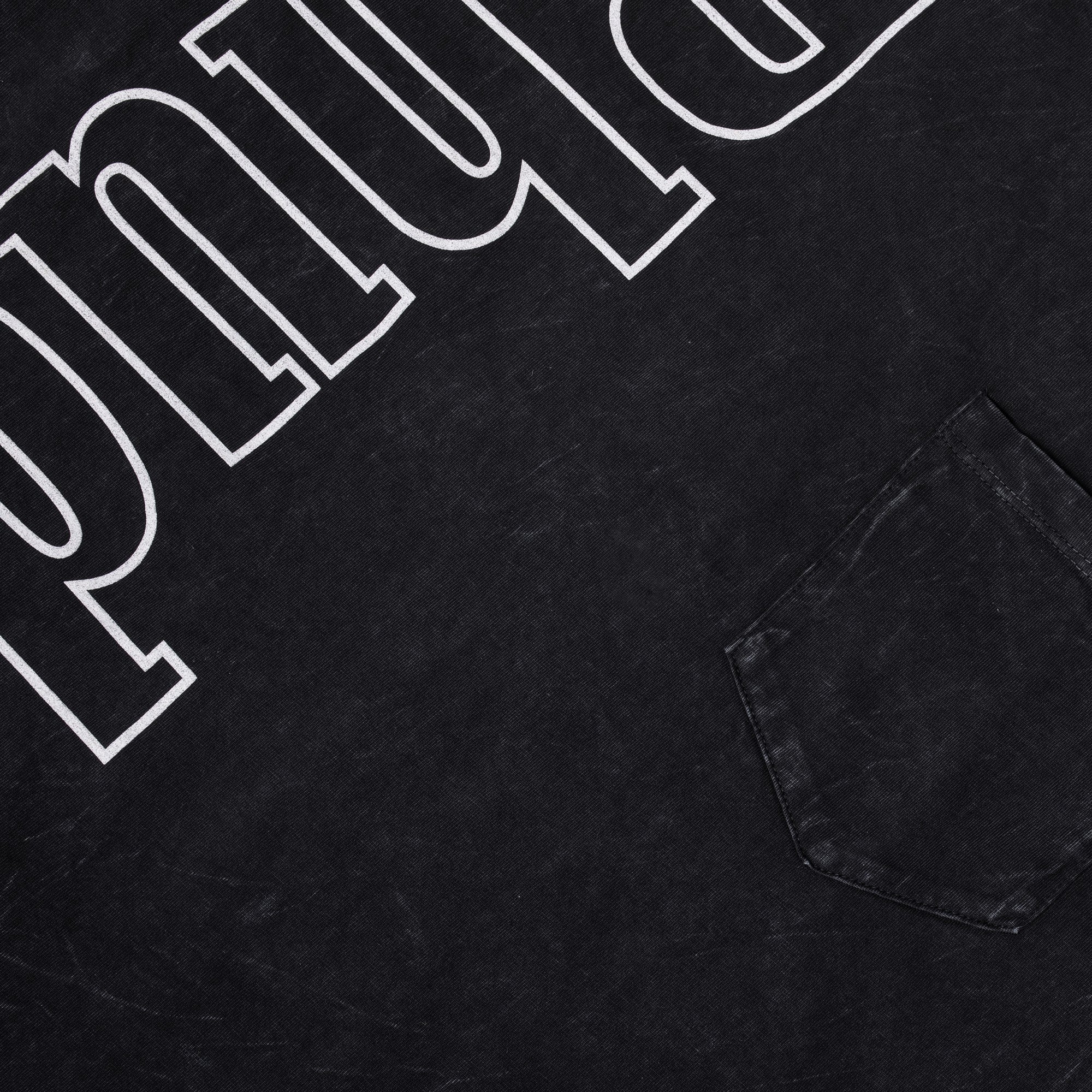 Rhude Logo Pocket Tee in Black