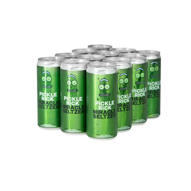 Rick & Morty x Miracle Seltzer Pickle Juice Selzter 12-Pack Case