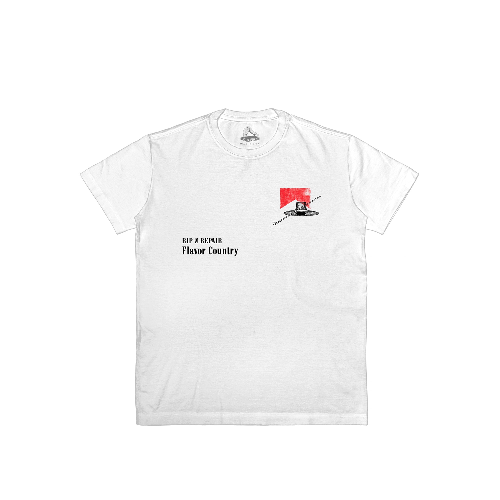 Rip N Repair Mens Flavor Country T-Shirt 'White'