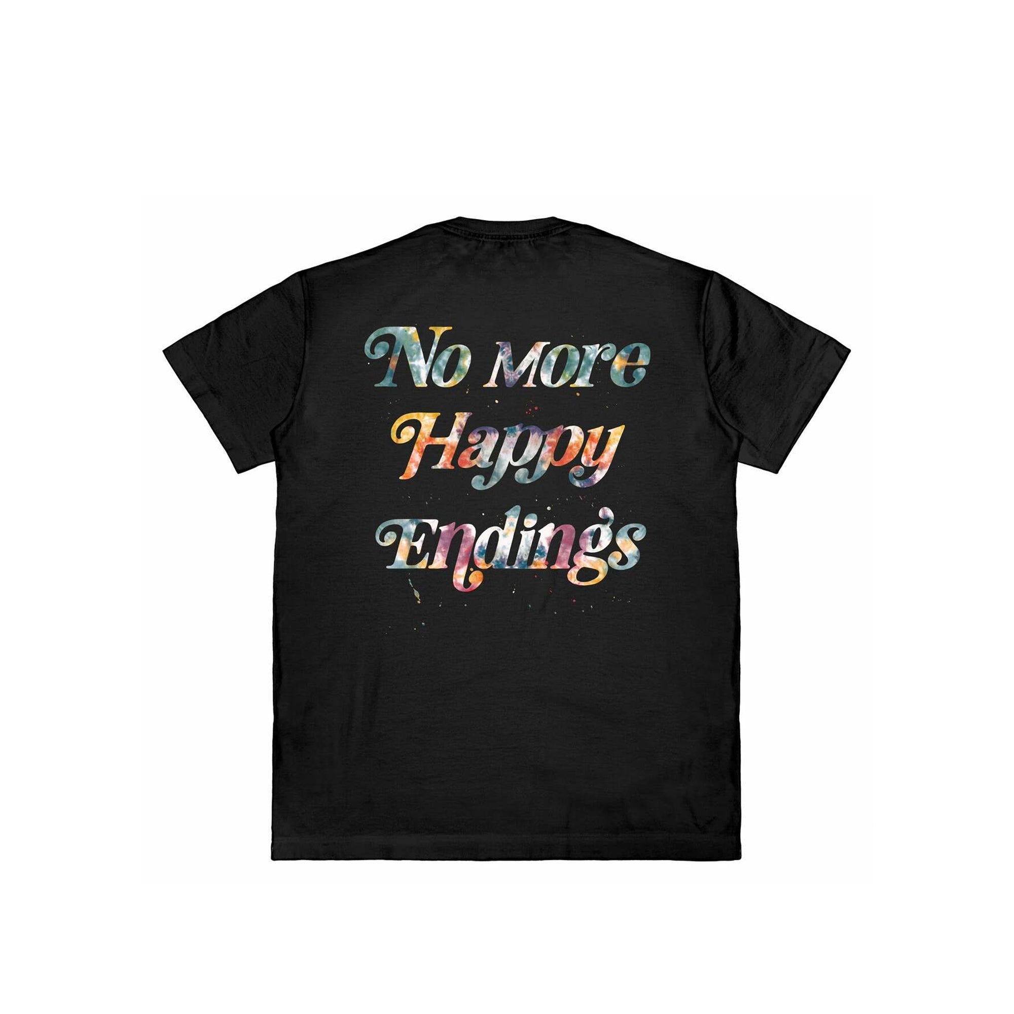 Rip N Repair Mens No More Happy Endings (Fluff Print) T-Shirt 'Black'