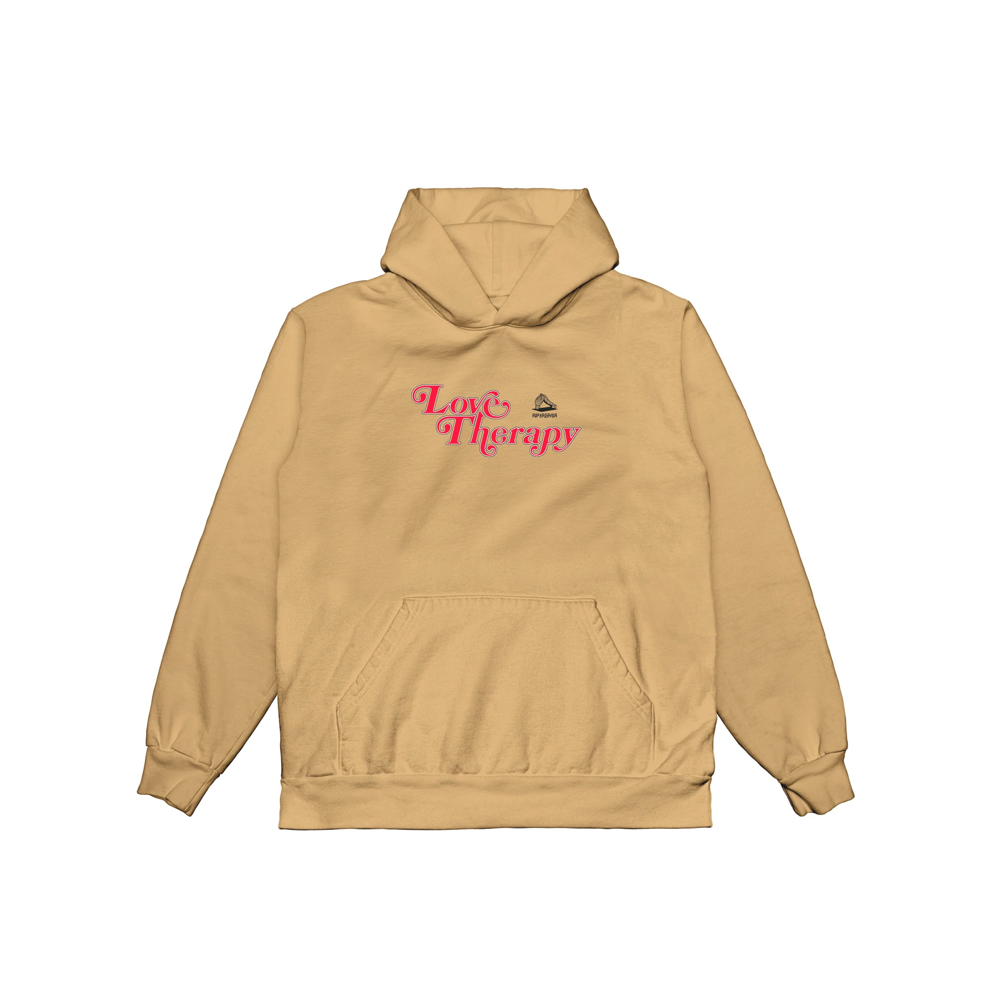 Rip N Repair Mens Love Therapy Hoodie Brown