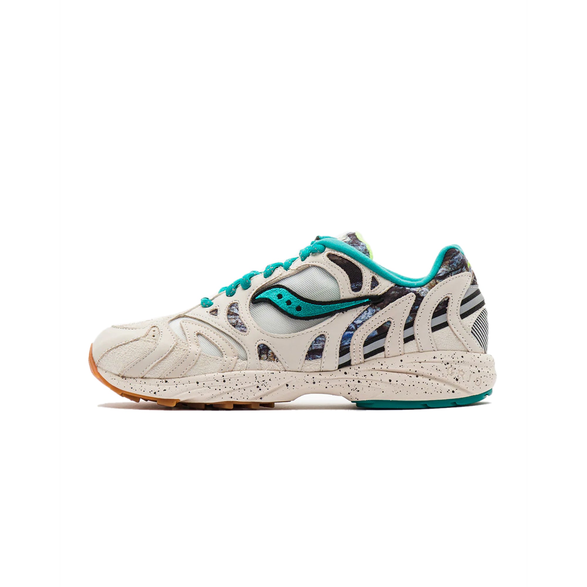 Saucony Mens Grid Azura Shoes Creme/Blue