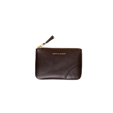 Comme Des Garcon Wallet: Classic Leather Line Coin Purse in Brown