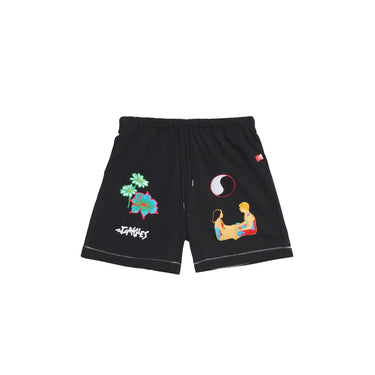 Jungles Mens Connection Chenille Embroidered Shorts