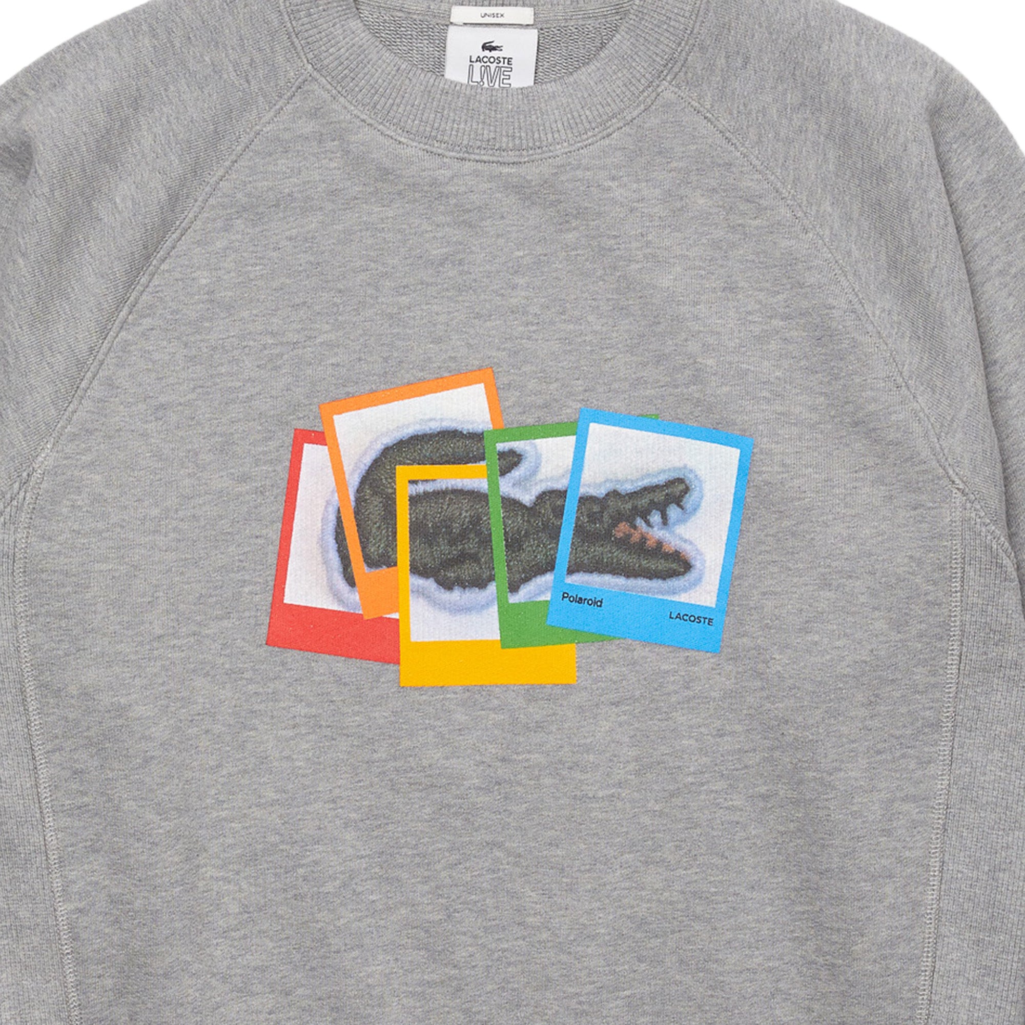 Lacoste x Polaroid Mens 'Grey' Sweatshirt