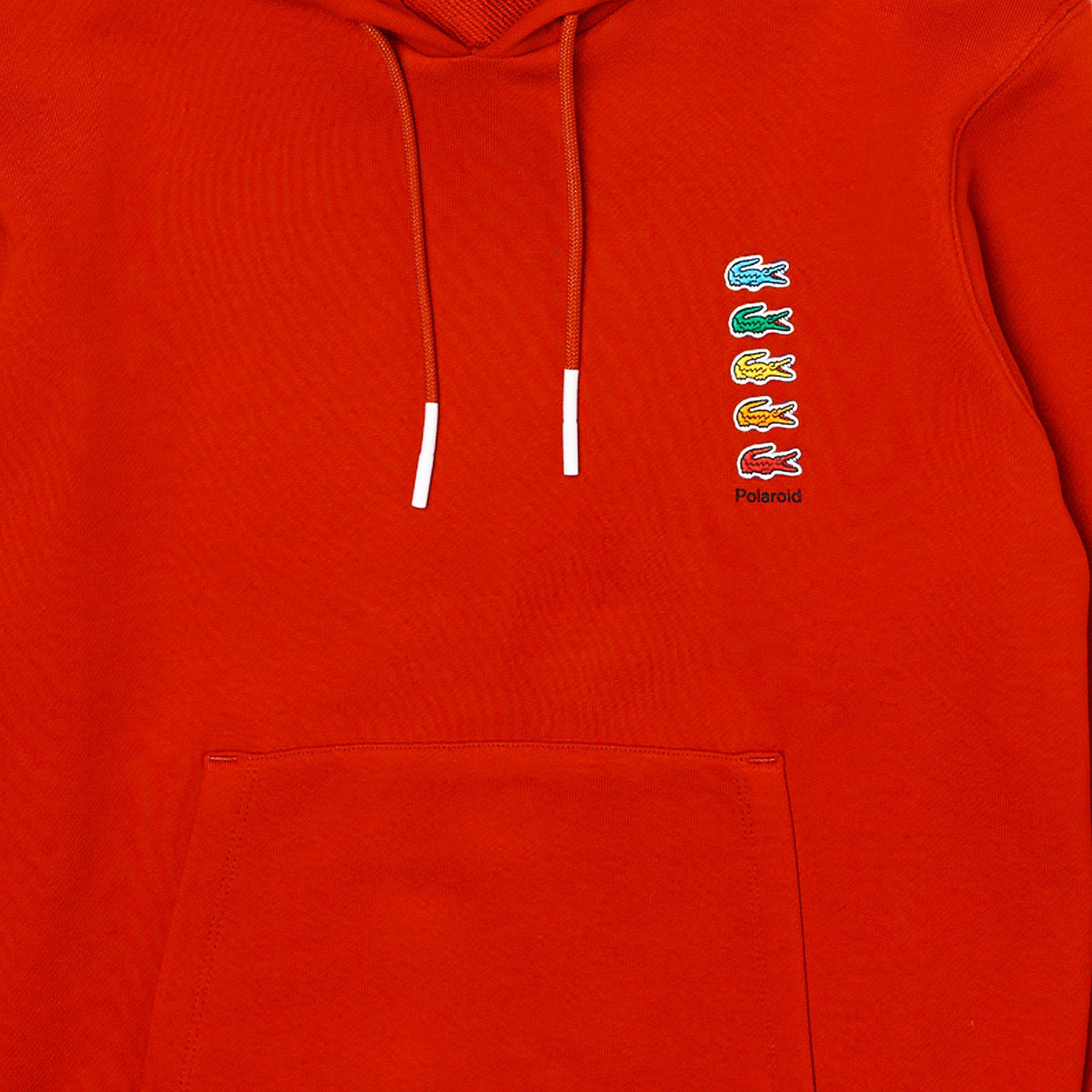 Lacoste x Polaroid Mens 'Red' Hoodie