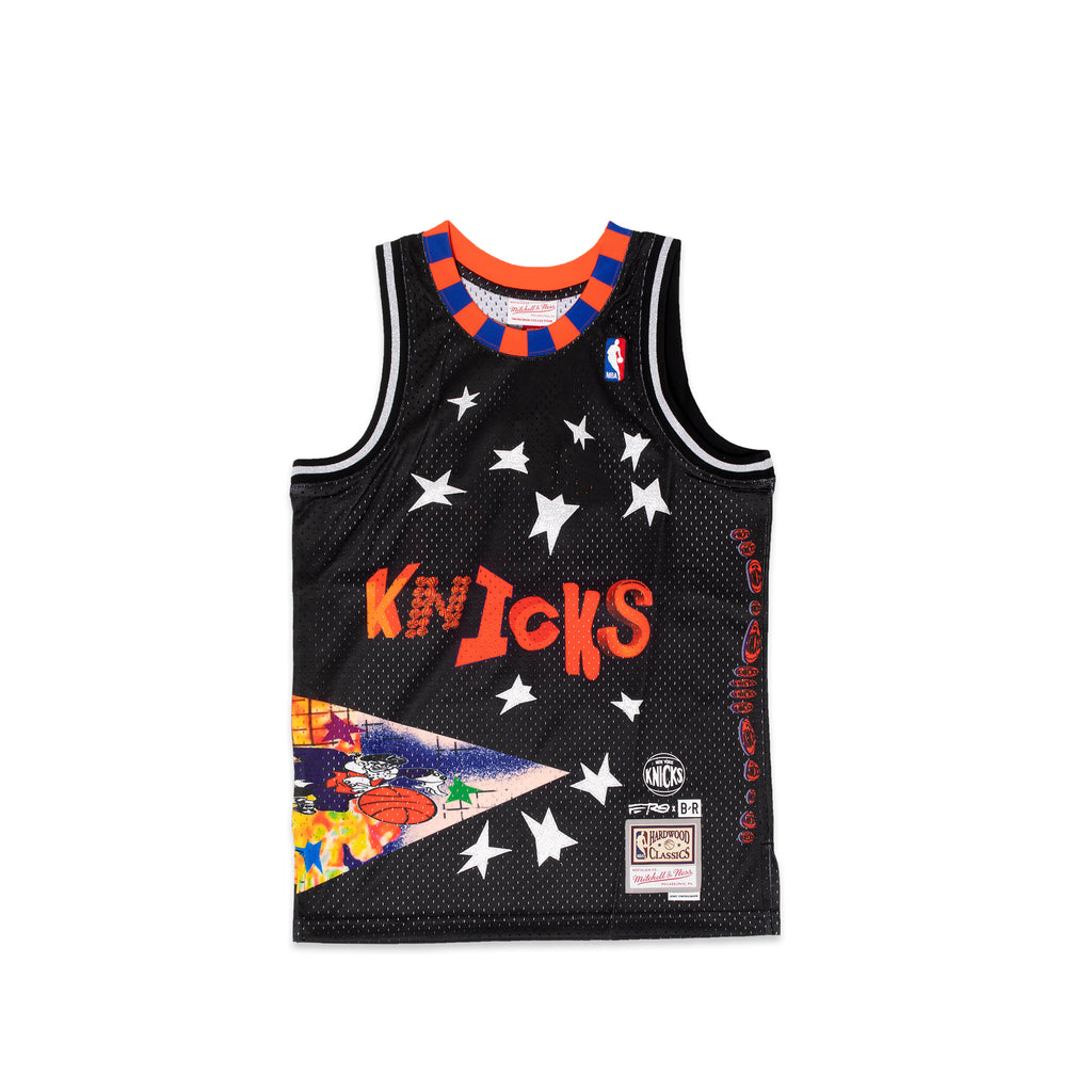 Mitchell & Ness x Bleacher Report x Asap Ferg New York Knicks Apparel  Capsule is available now on extrabutterny.com and via the EB App