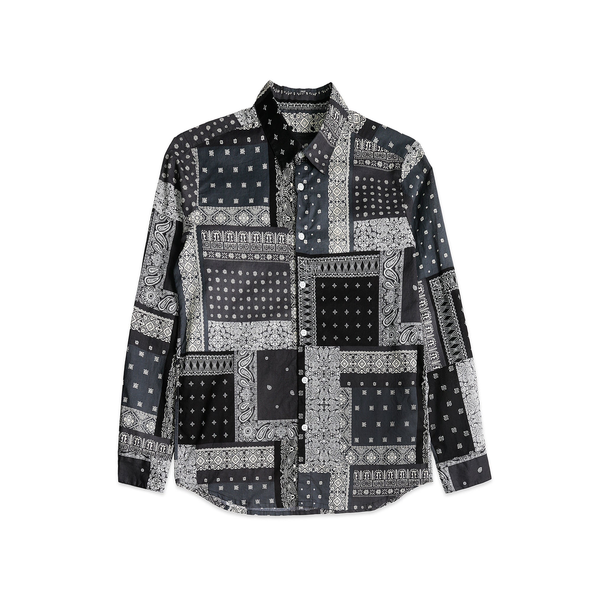SOPHNET. 23ss バンダナ柄 シャツ 黒 L SOPHNET. Bandana Collar Shirt – Extra Butter