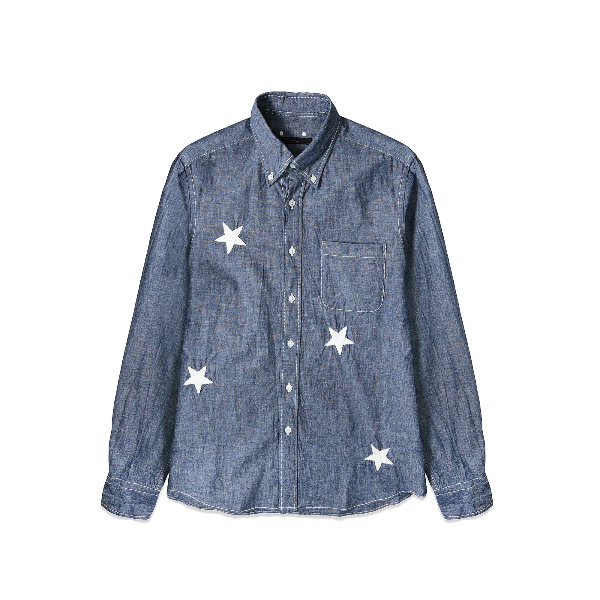 SOPHNET. Chambray Star Shirt