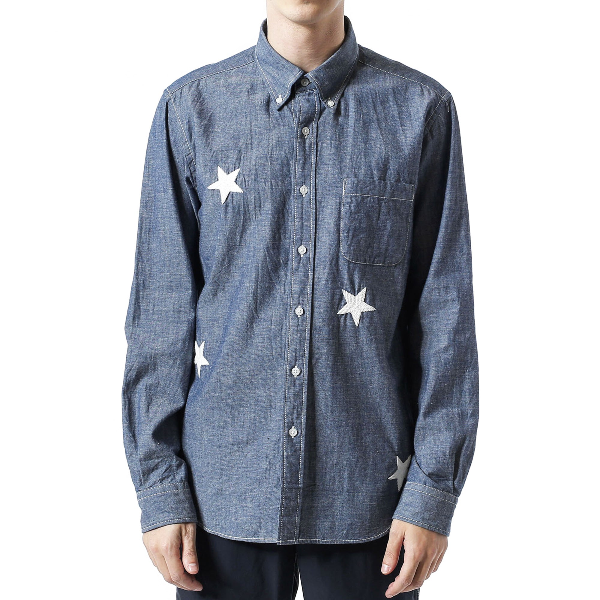 SOPHNET. Chambray Star Shirt