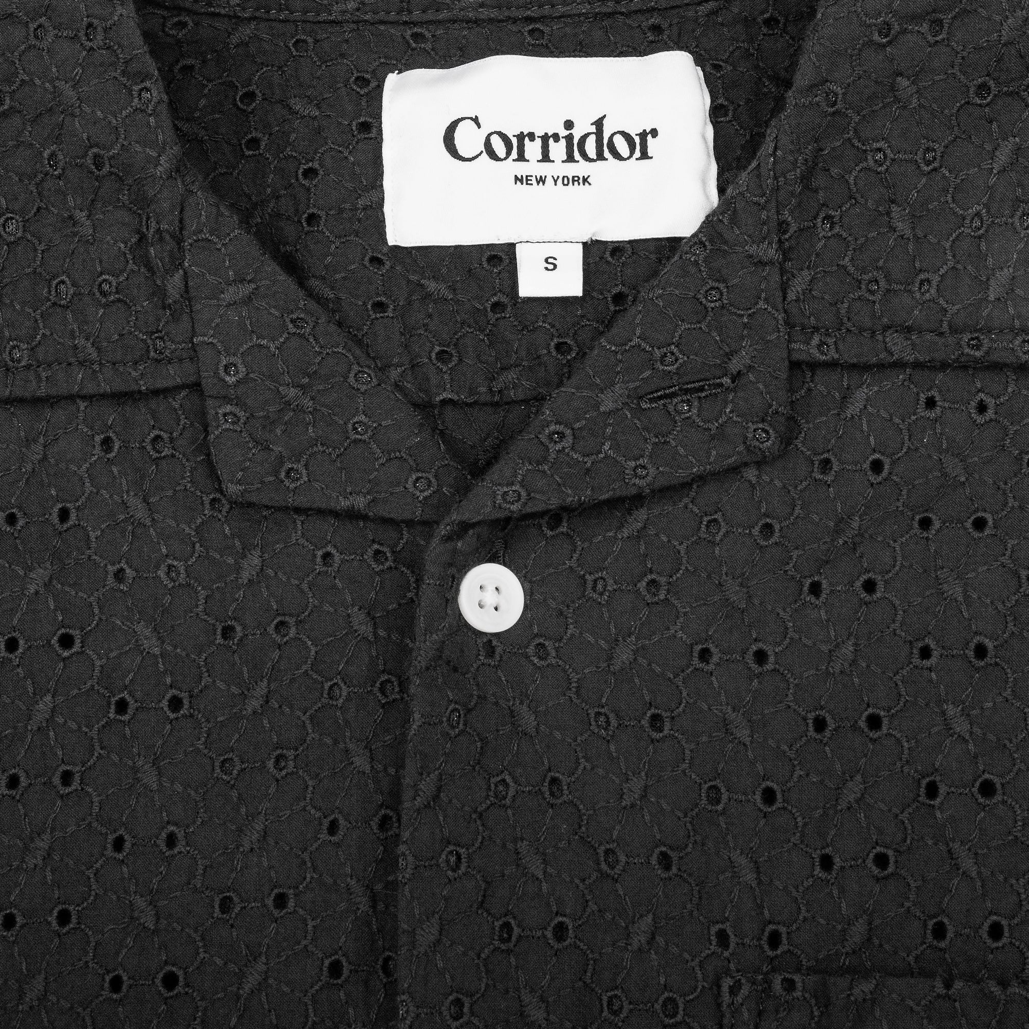 Corridor Mens Floral Eyelet SS Shirt