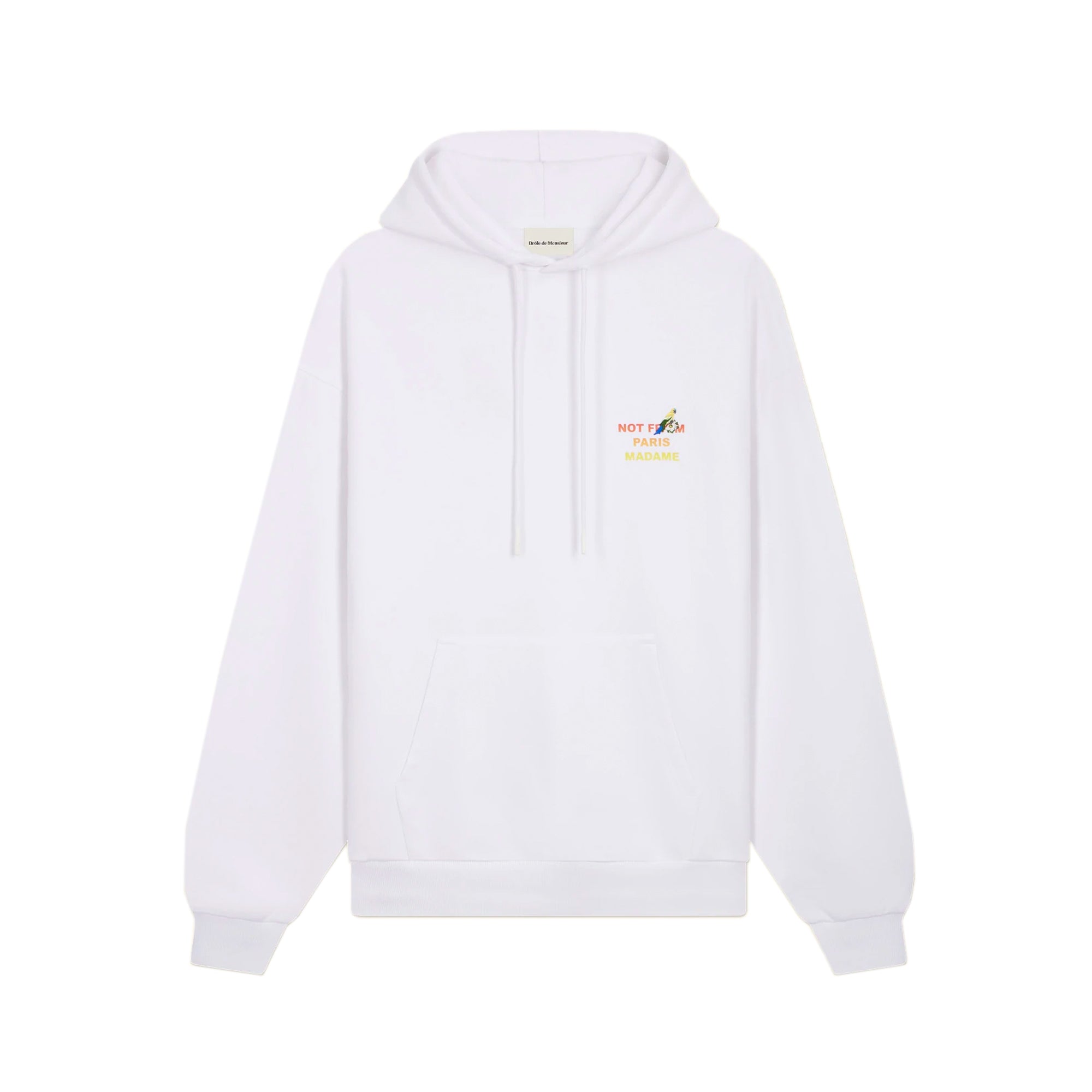 Drole De Monsieur Mens NFPM Perroquet Hoodie White