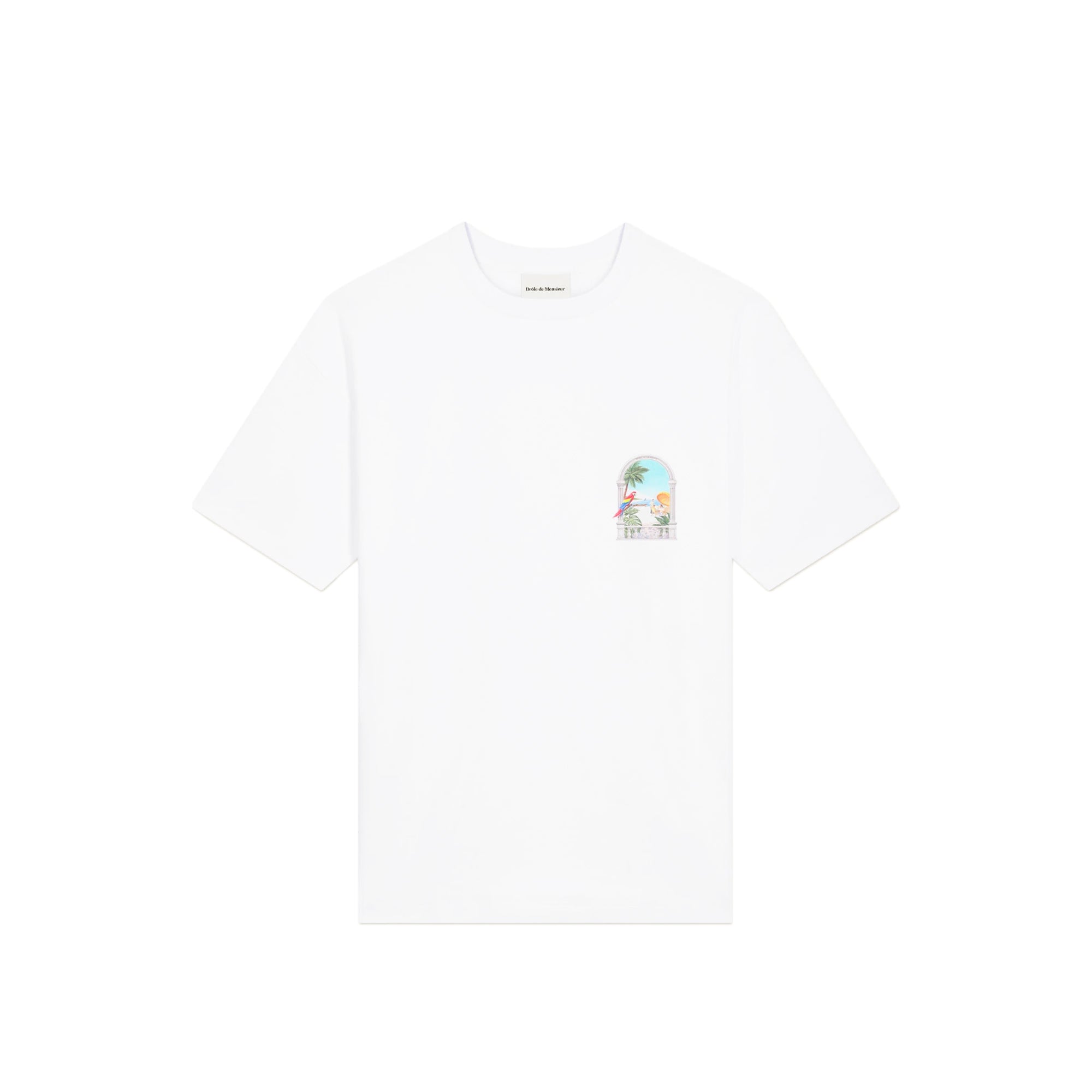 Drole De Monsieur Mens Perroquet SS Tee White