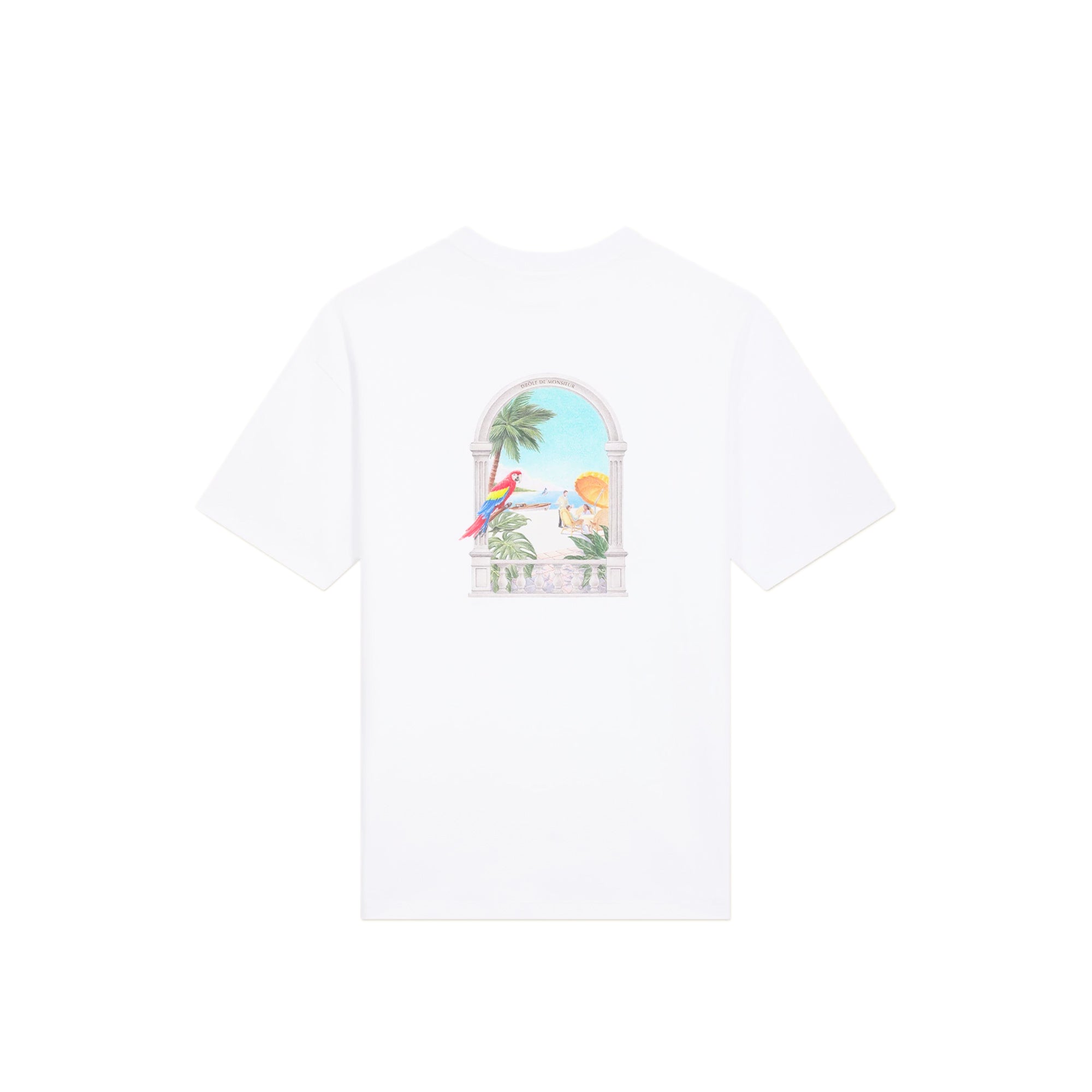 Drole De Monsieur Mens Perroquet SS Tee White