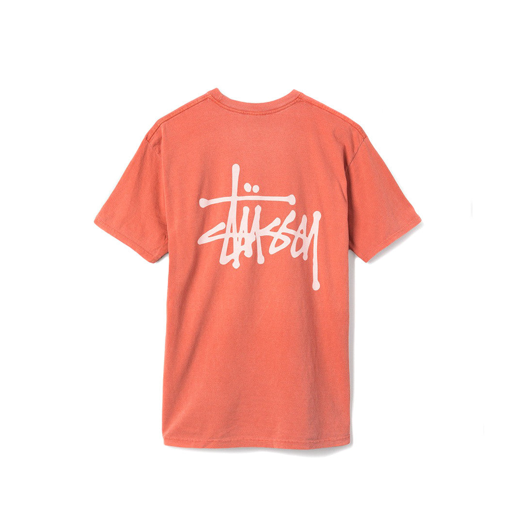 Stussy Basic Pigment Dyed Tee - Burnt Orange