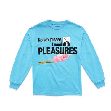 Pleasures Needs Long Sleeve Tee - Carolina Blue