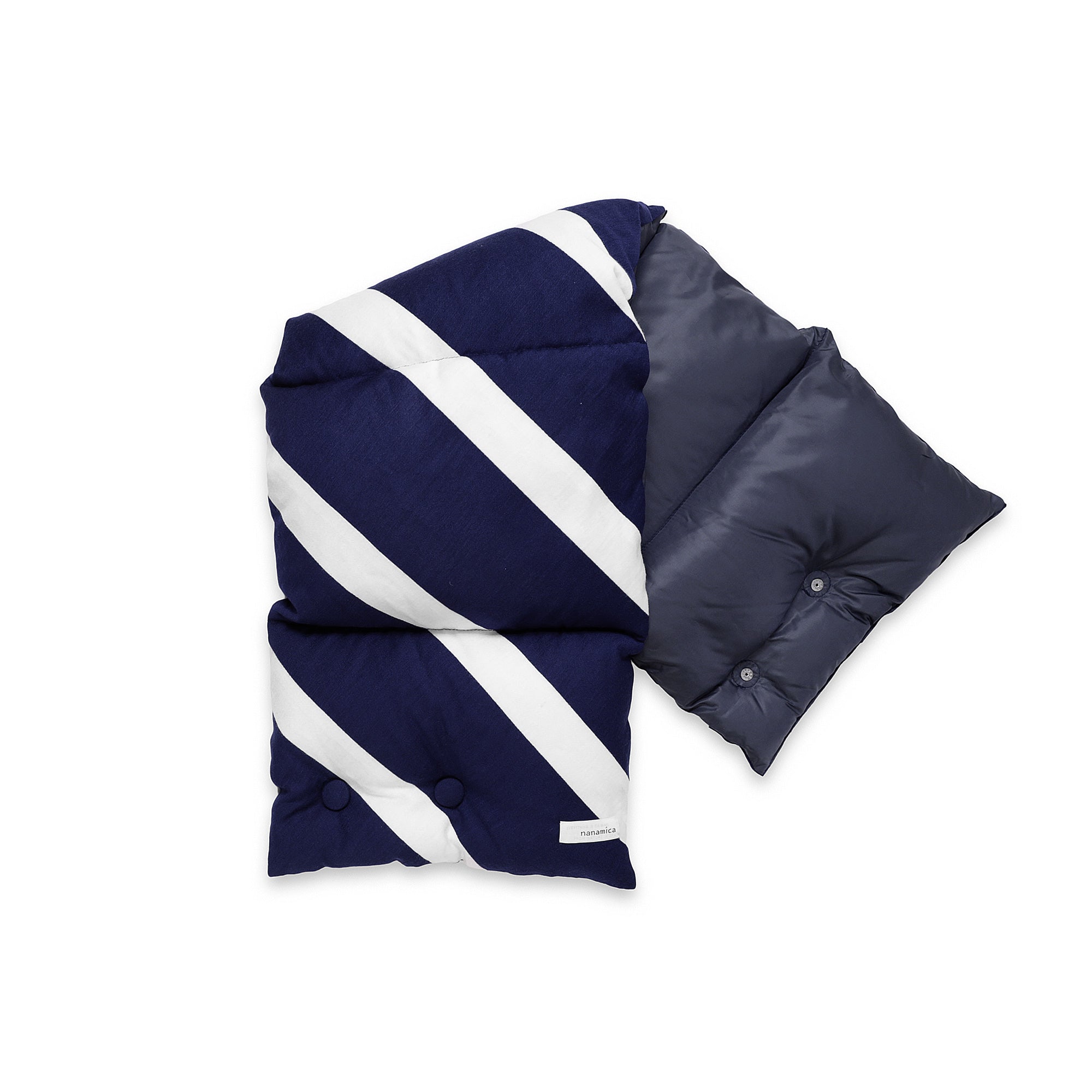 マフラー nanamica Stripe Down Muffler Nanamica Mens Stripe Down Muffler [SUKF865] – Extra Butter