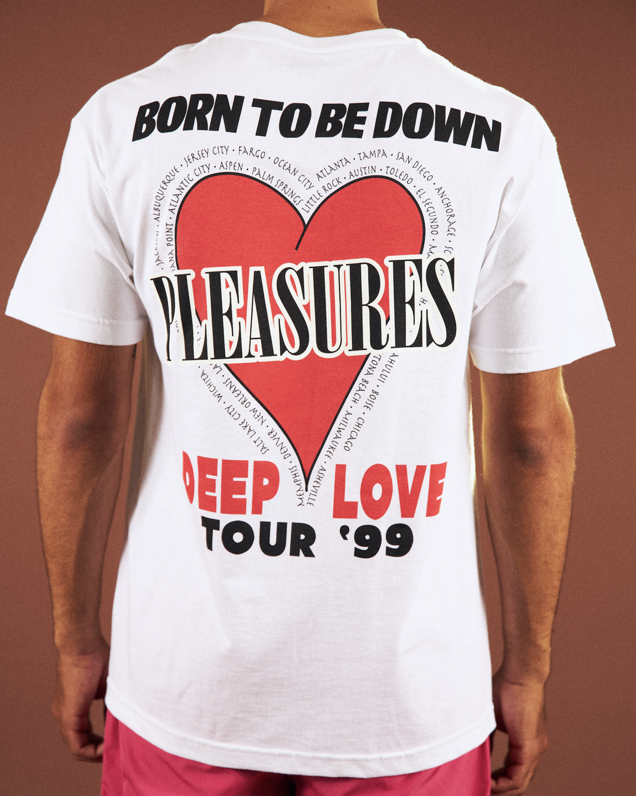 Pleasures Men Deep Love White T-Shirt