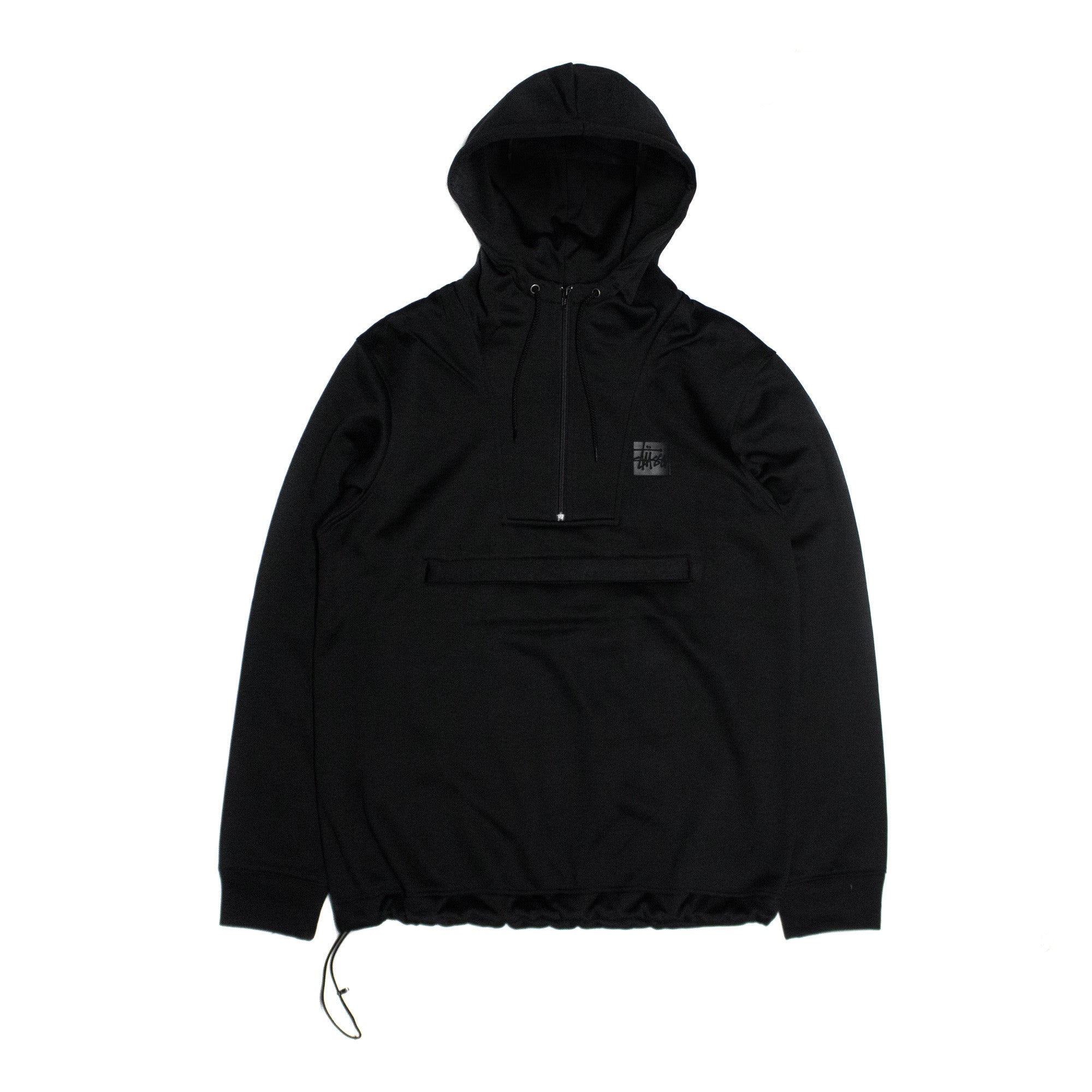 Stussy Plated Half Zip Hoody - Black