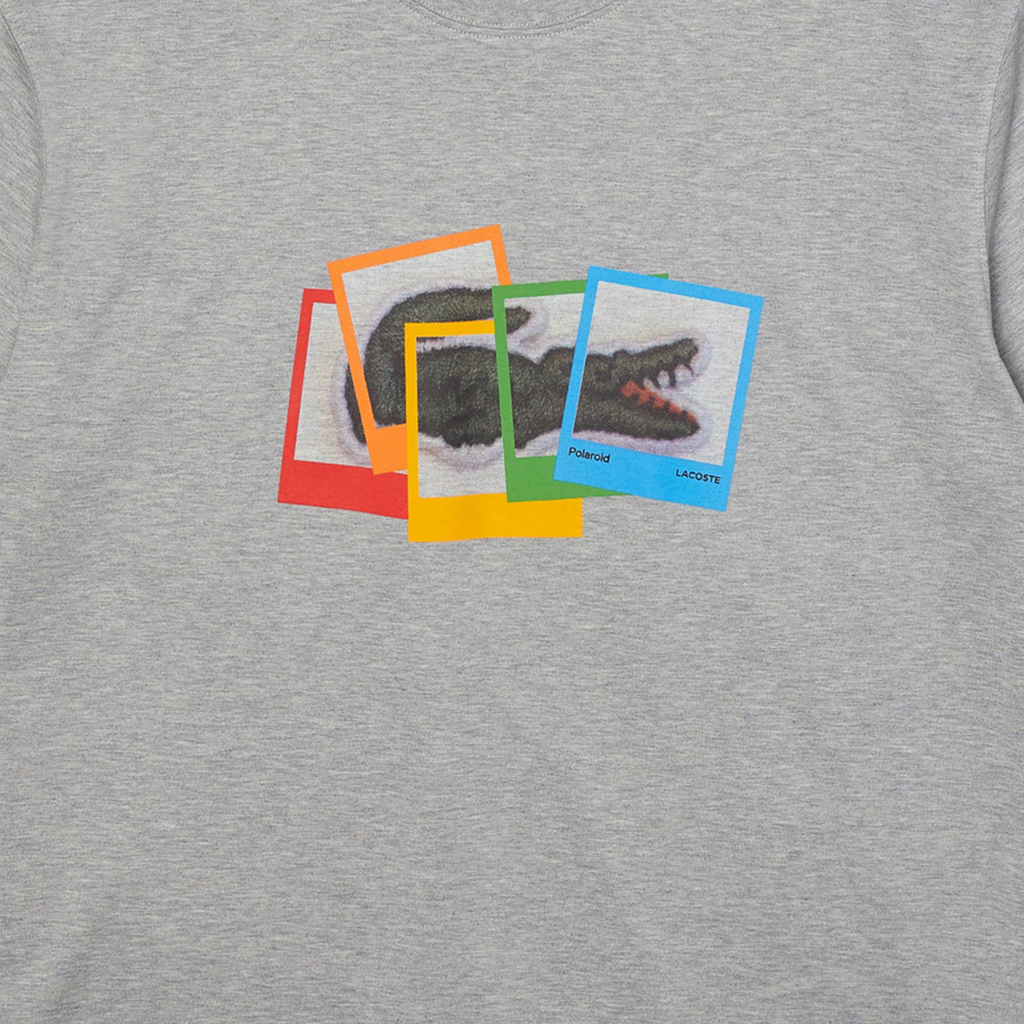 Lacoste x Polaroid Mens 'Grey' T-Shirt