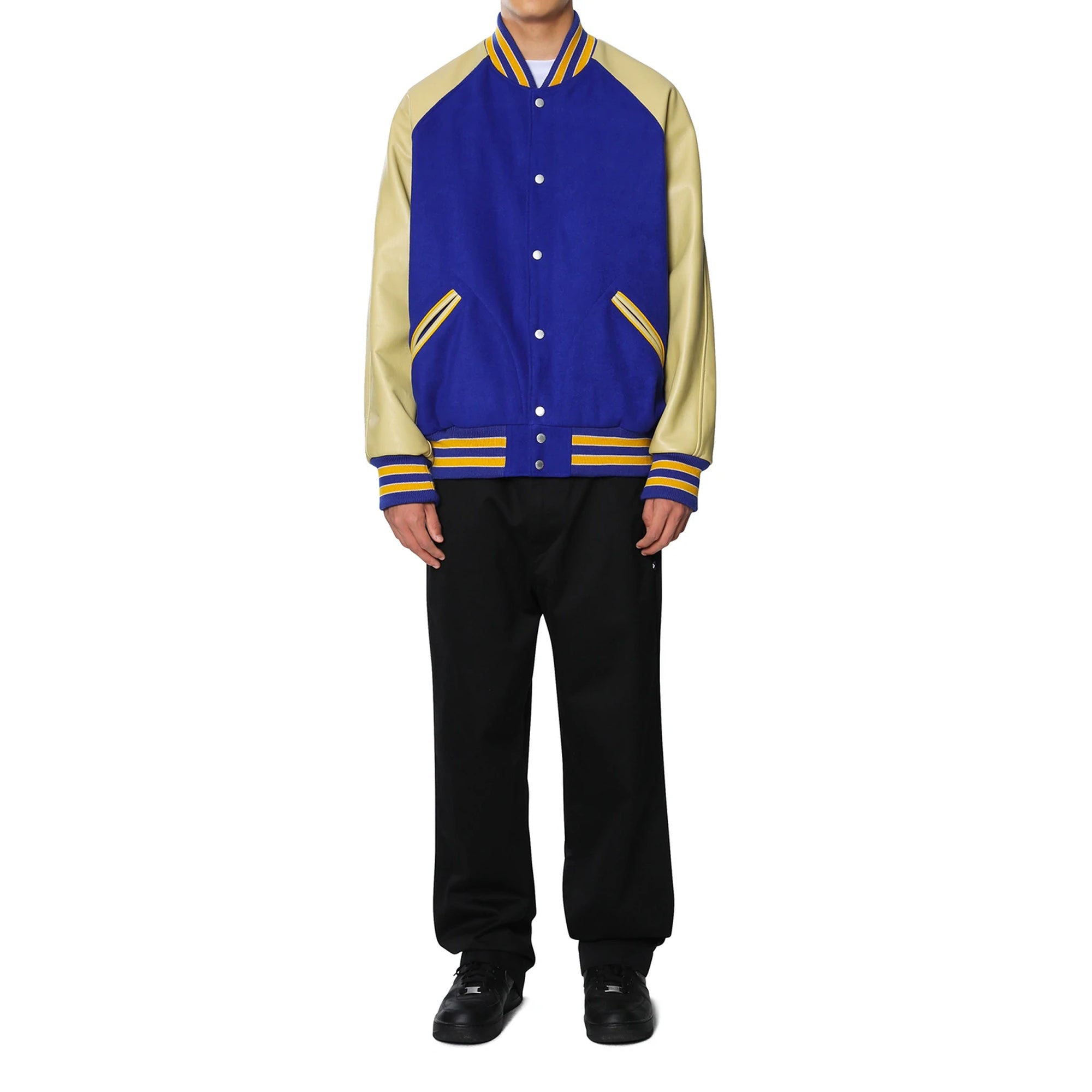 Thisisneverthat Mens Raglan Varsity Jacket 'Blue'