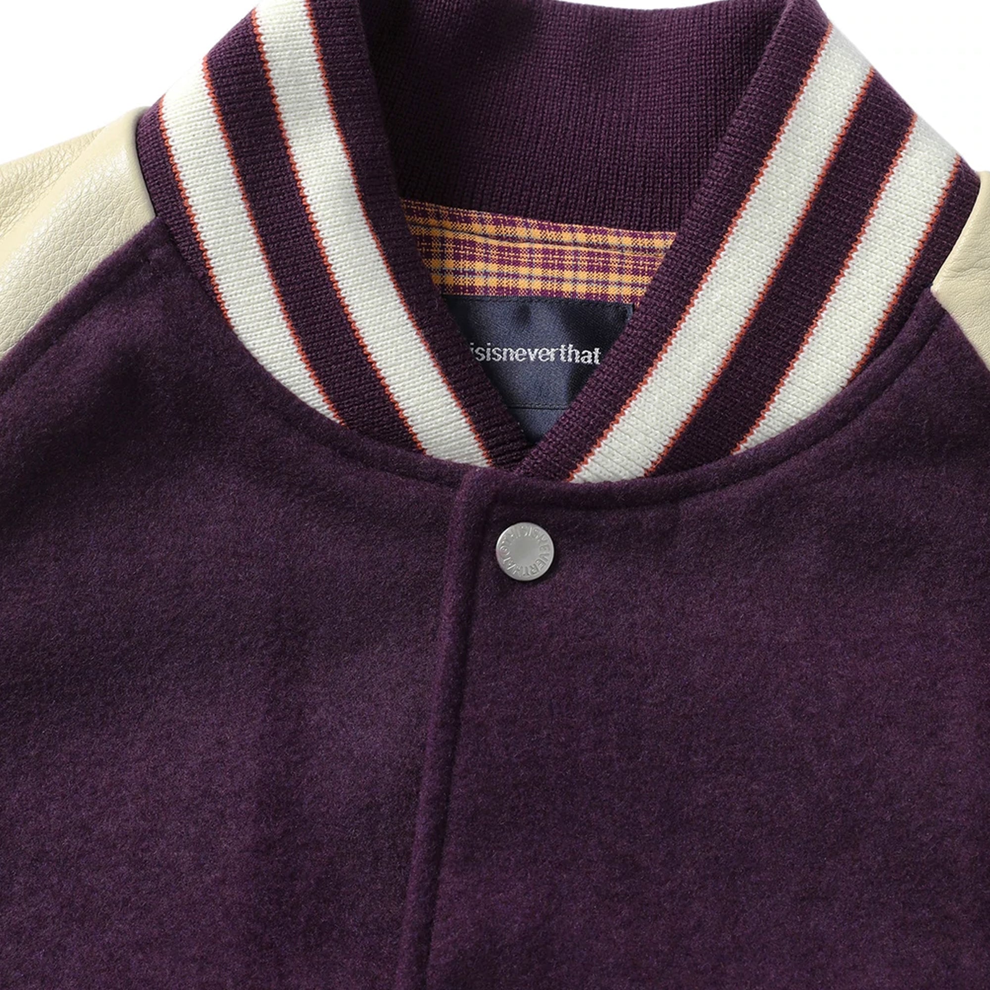 Thisisneverthat Mens Raglan Varsity Jacket 'Purple'