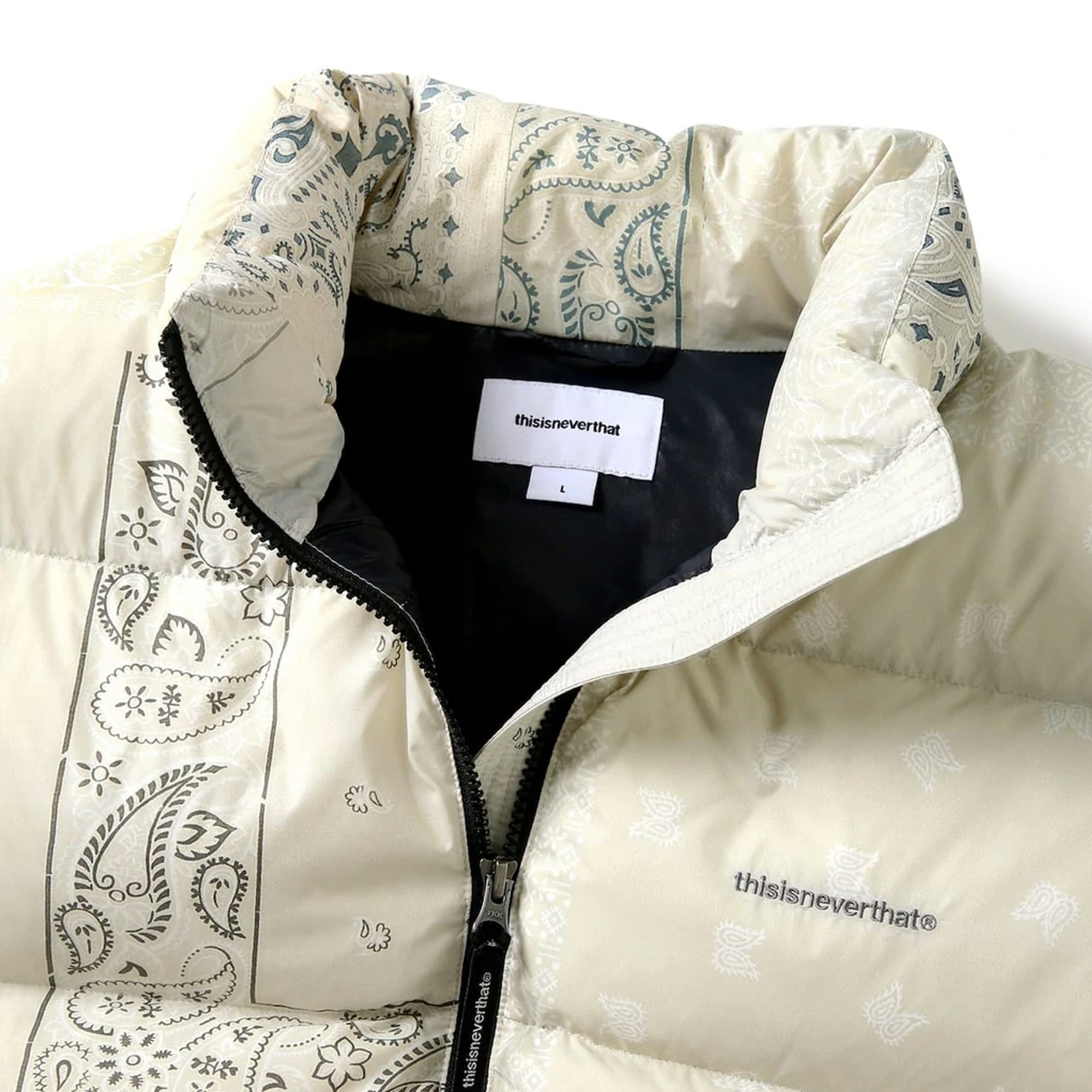 Thisisneverthat Mens PERTEX® T Down Jacket 'Bandana Cream'