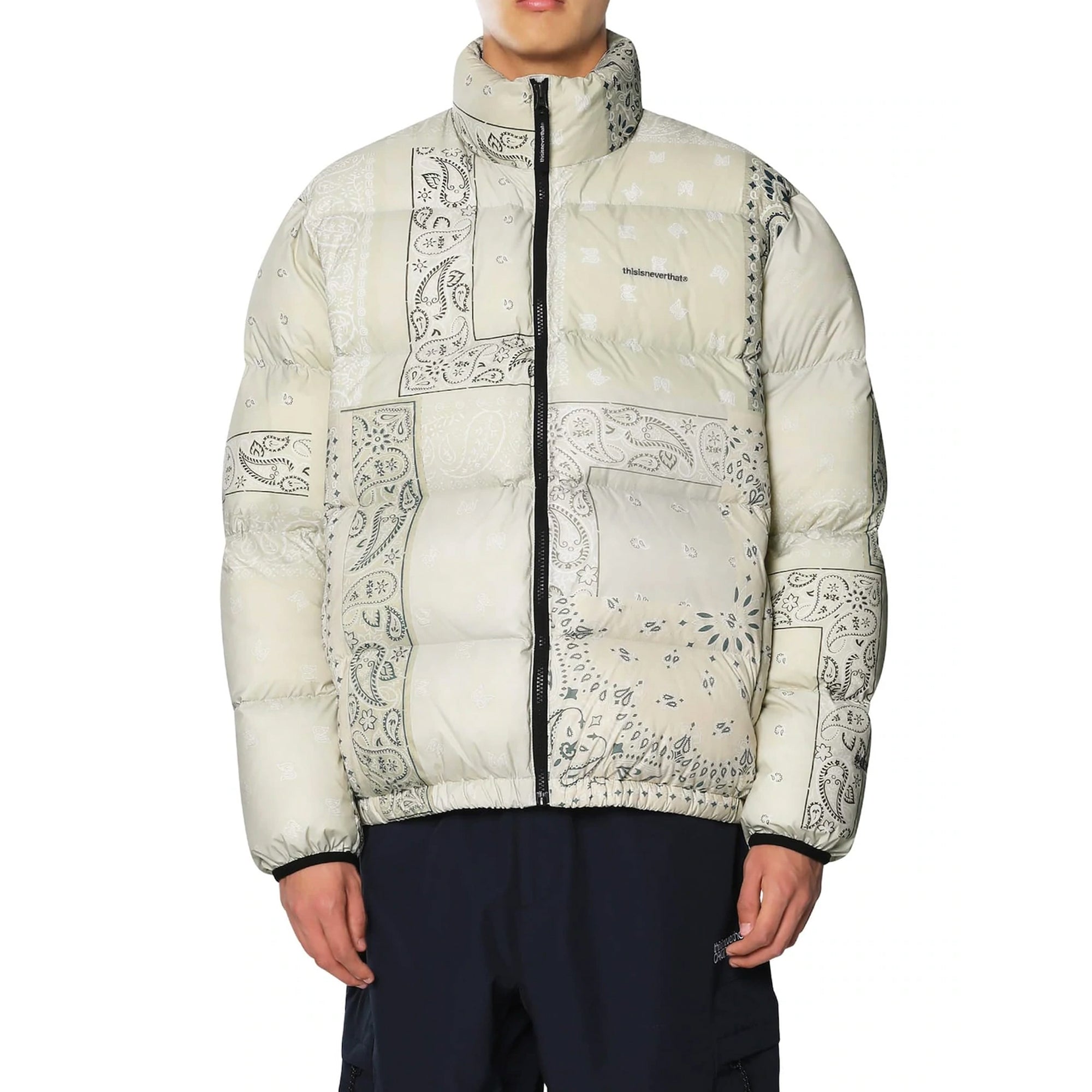 Thisisneverthat Mens PERTEX® T Down Jacket 'Bandana Cream'