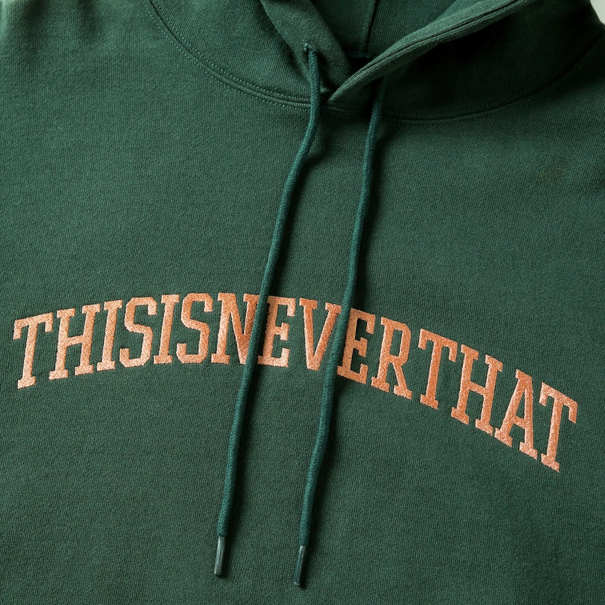 Thisisneverthat Mens Arch-Logo Hoodie 'Forest'