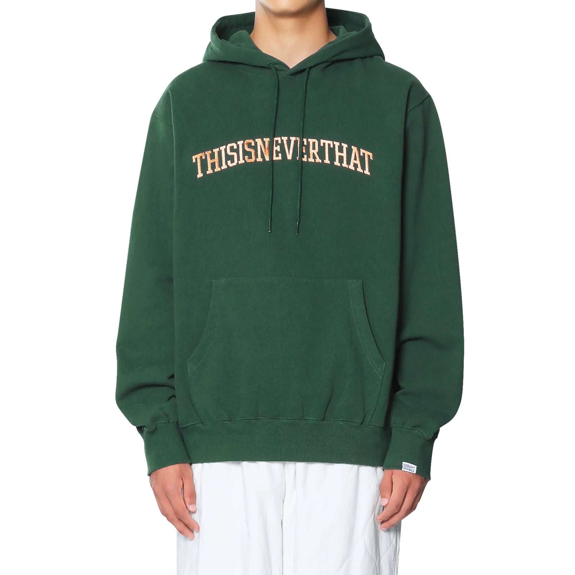 Thisisneverthat Mens Arch-Logo Hoodie 'Forest'