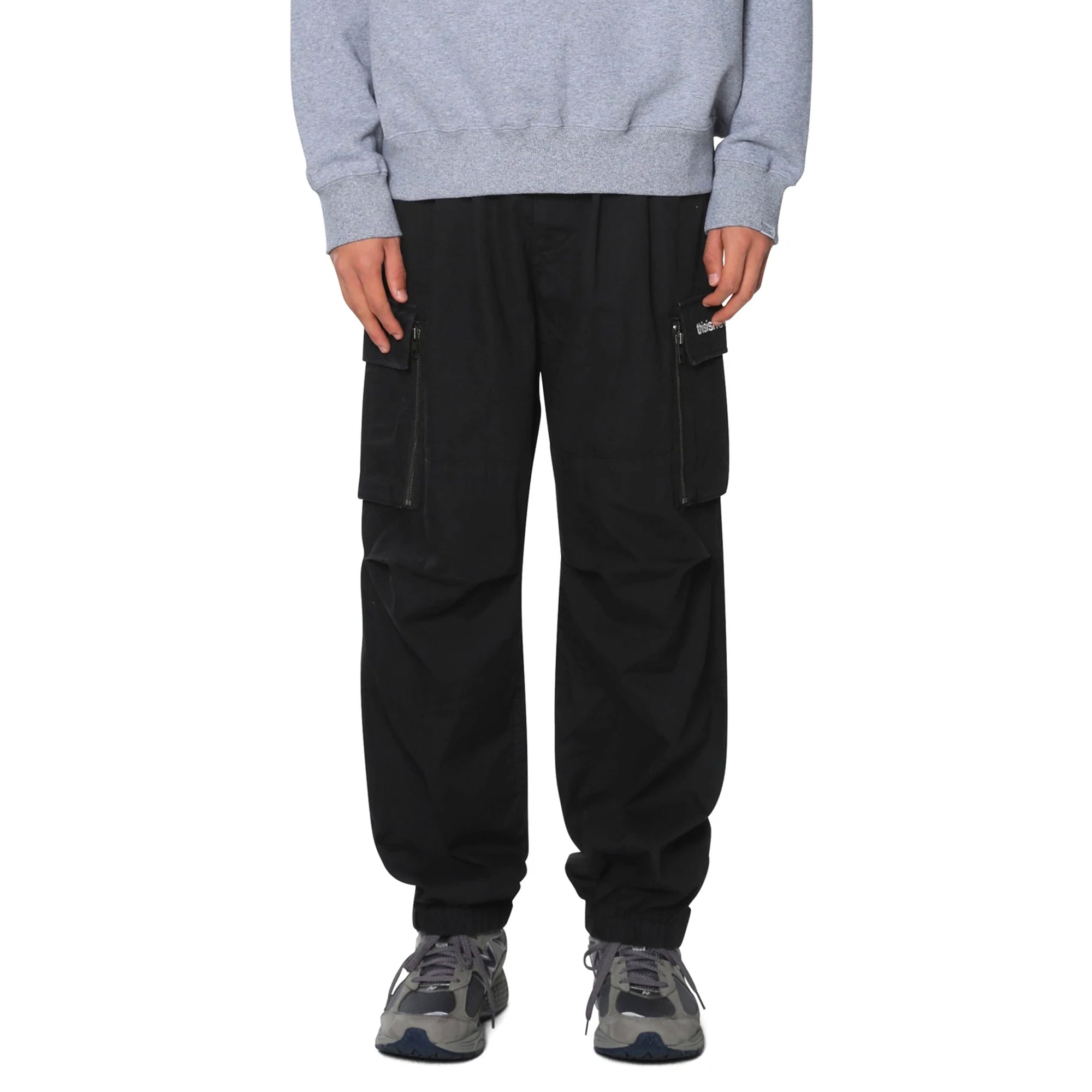 THISISNEVERTHAT Mens Multi Zip Cargo Pant 'Black'