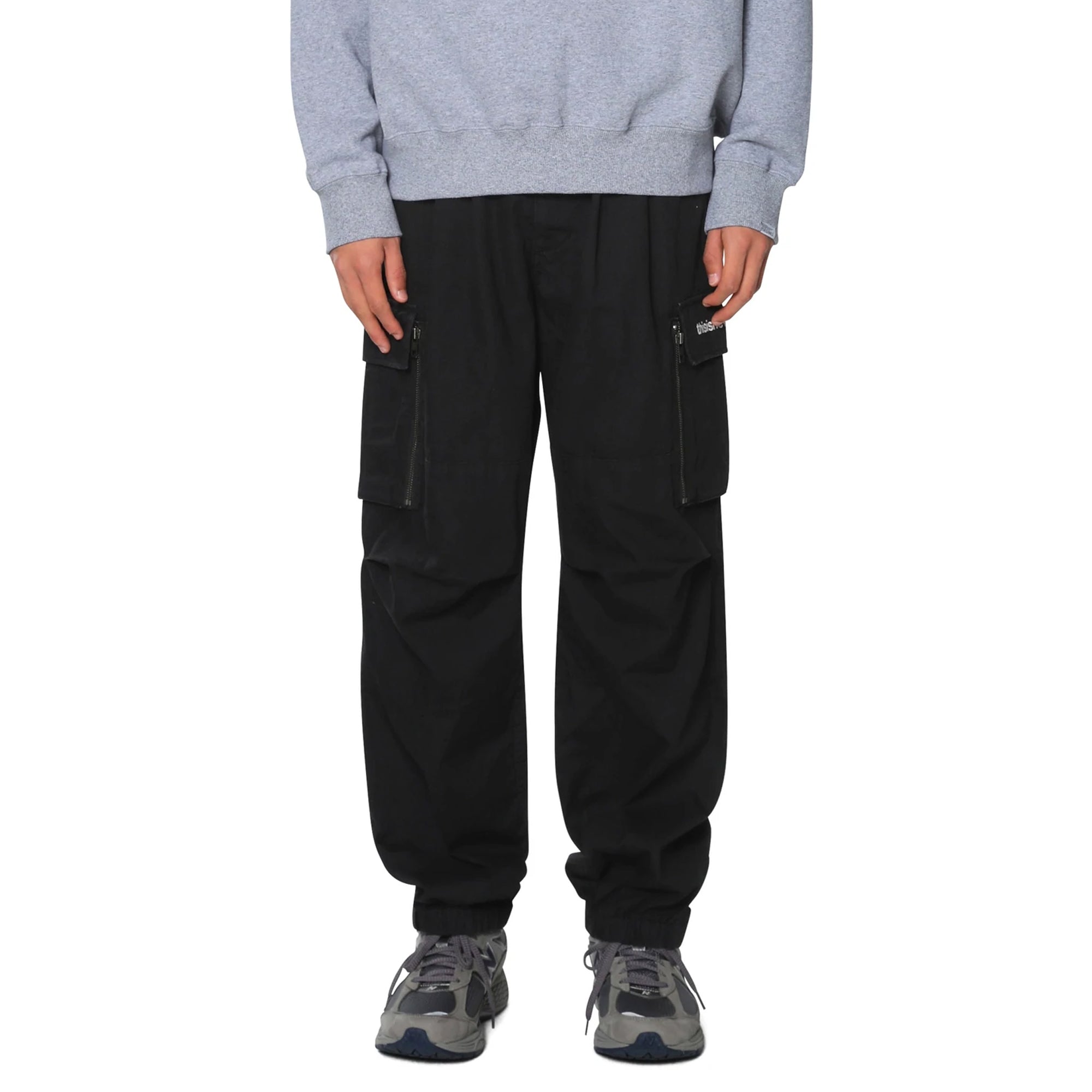 THISISNEVERTHAT Mens Multi Zip Cargo Pant 'Black' – Extra Butter