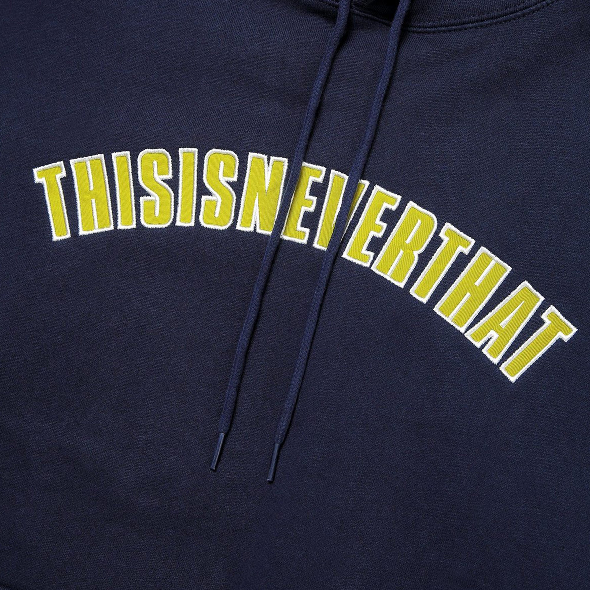 Thisisneverthat Mens New Arc Hooded Sweatshirt 'Dark Navy'