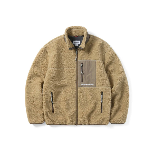 Thisisneverthat Mens SP Sherpa Fleece Jacket – Extra Butter