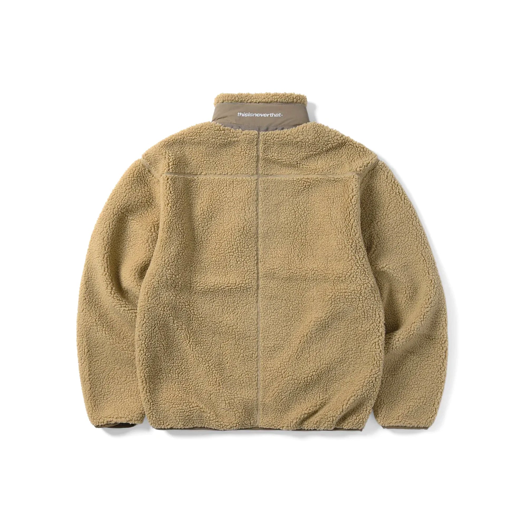 ブルゾン thisisneverthat boa fleece jacket Thisisneverthat Mens SP Sherpa Fleece Jacket – Extra Butter
