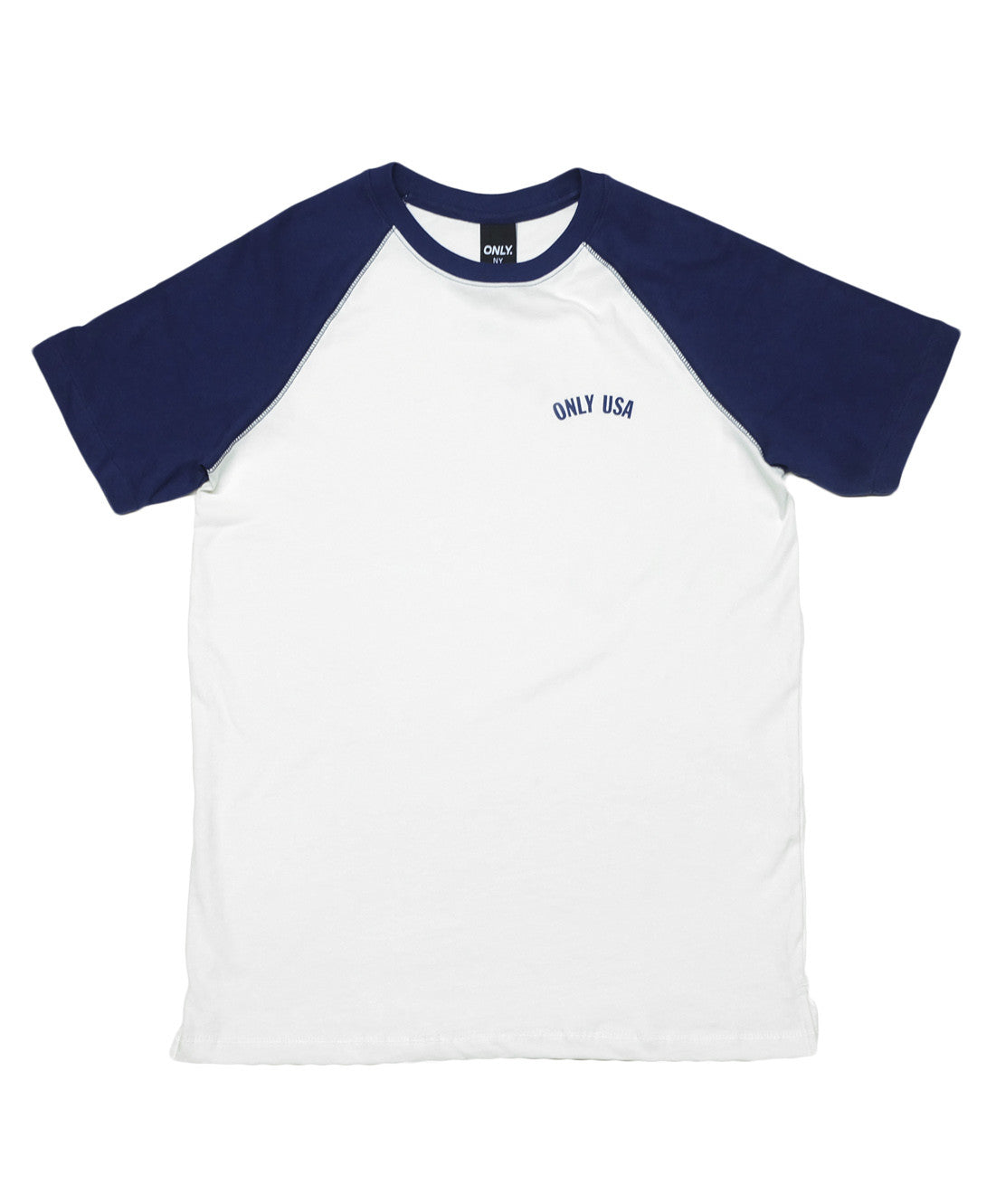 Only NY: Tournament Raglan Tee (White)