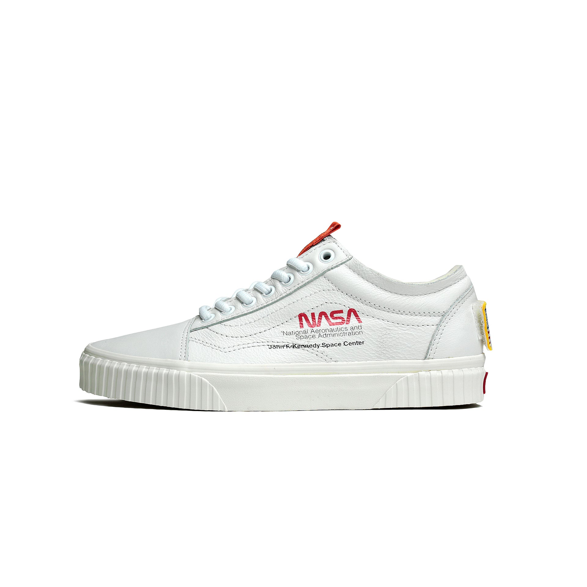 Nasa old skool vans white best sale